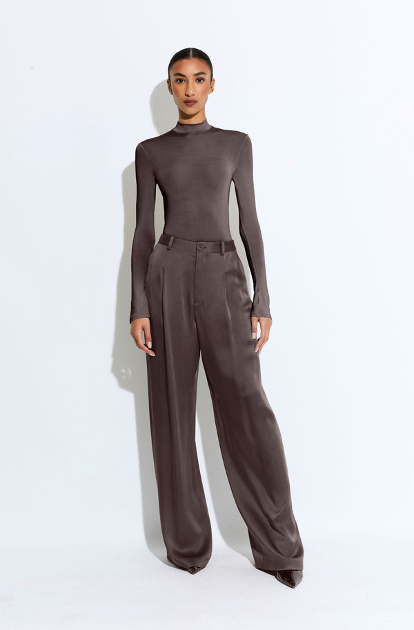 Satin Relaxed Pleated Pant - LAPOINTE