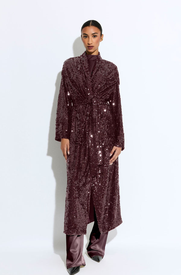 Sequin Duster Coat - LAPOINTE