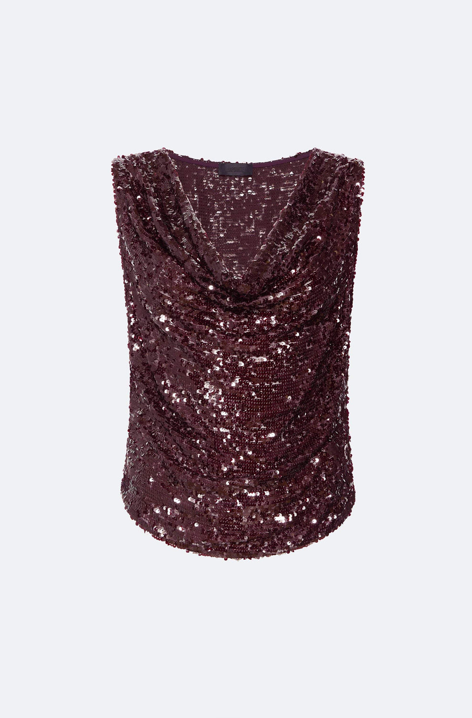 Sequin Cowl Neck Top - LAPOINTE