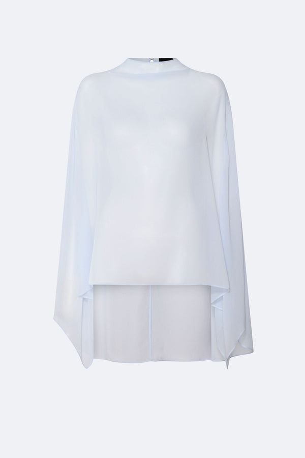 Lightweight Georgette Oversized Cape Tee - LAPOINTE
