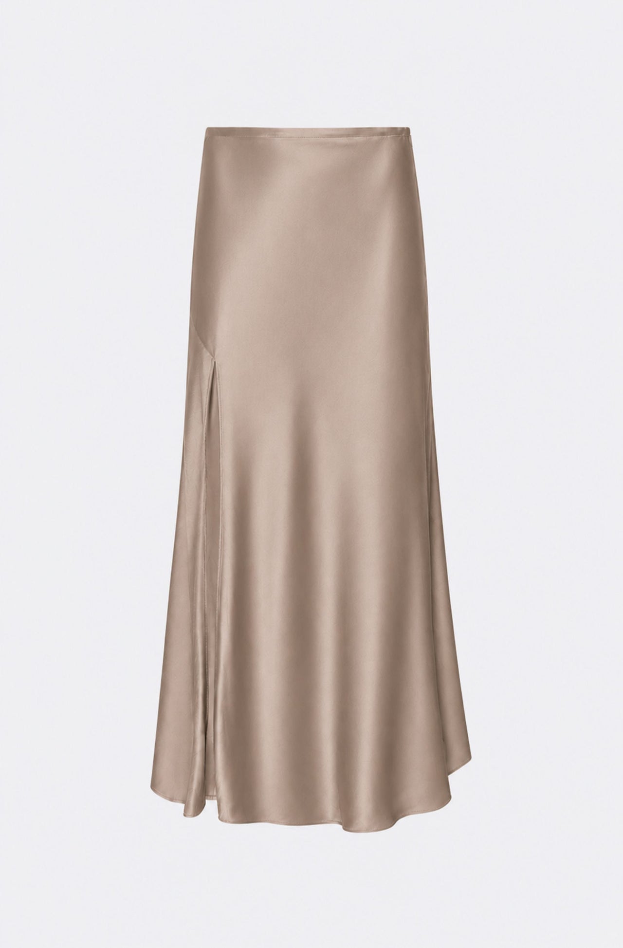 Satin Slit Midi Skirt - LAPOINTE