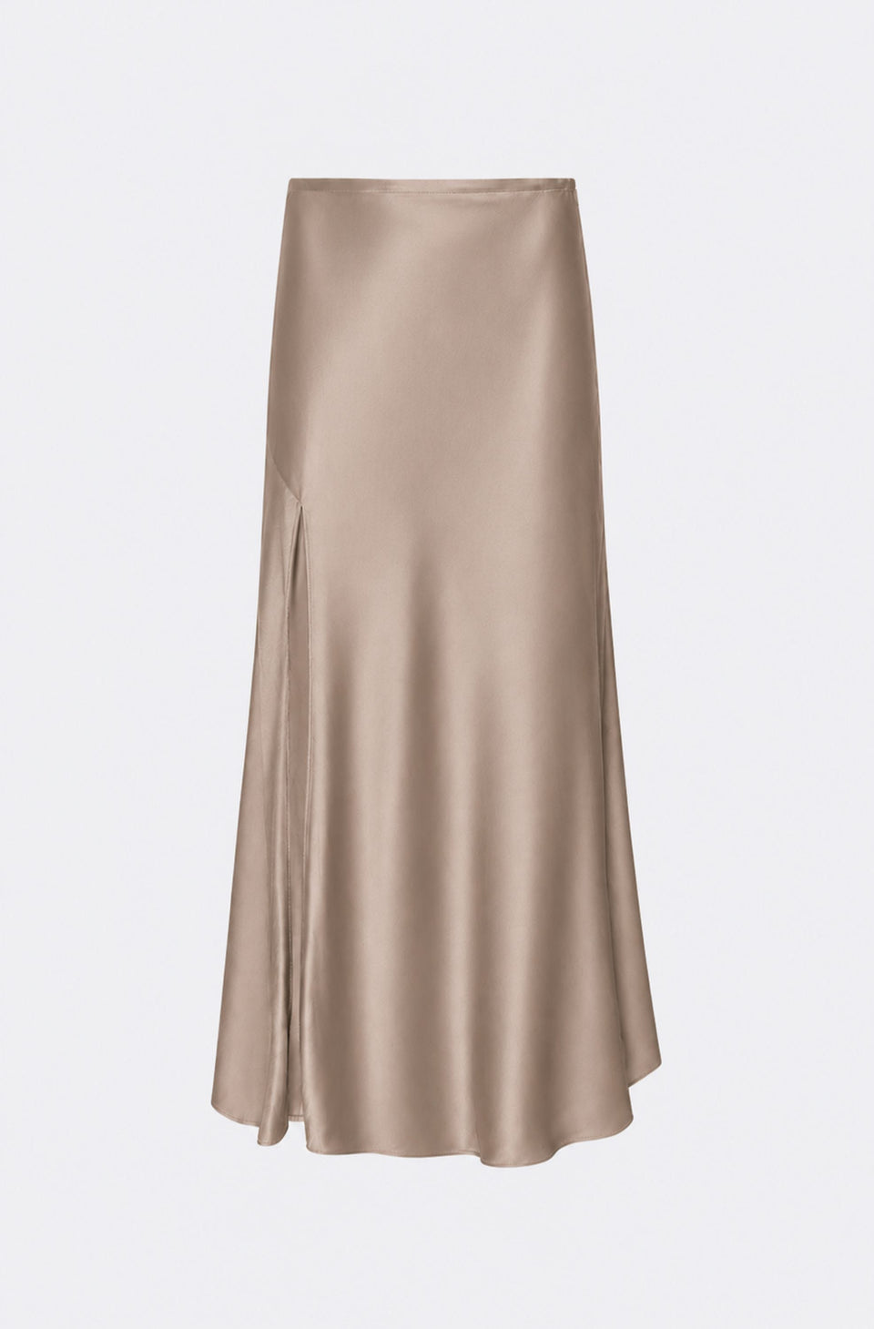 Satin Slit Midi Skirt - LAPOINTE