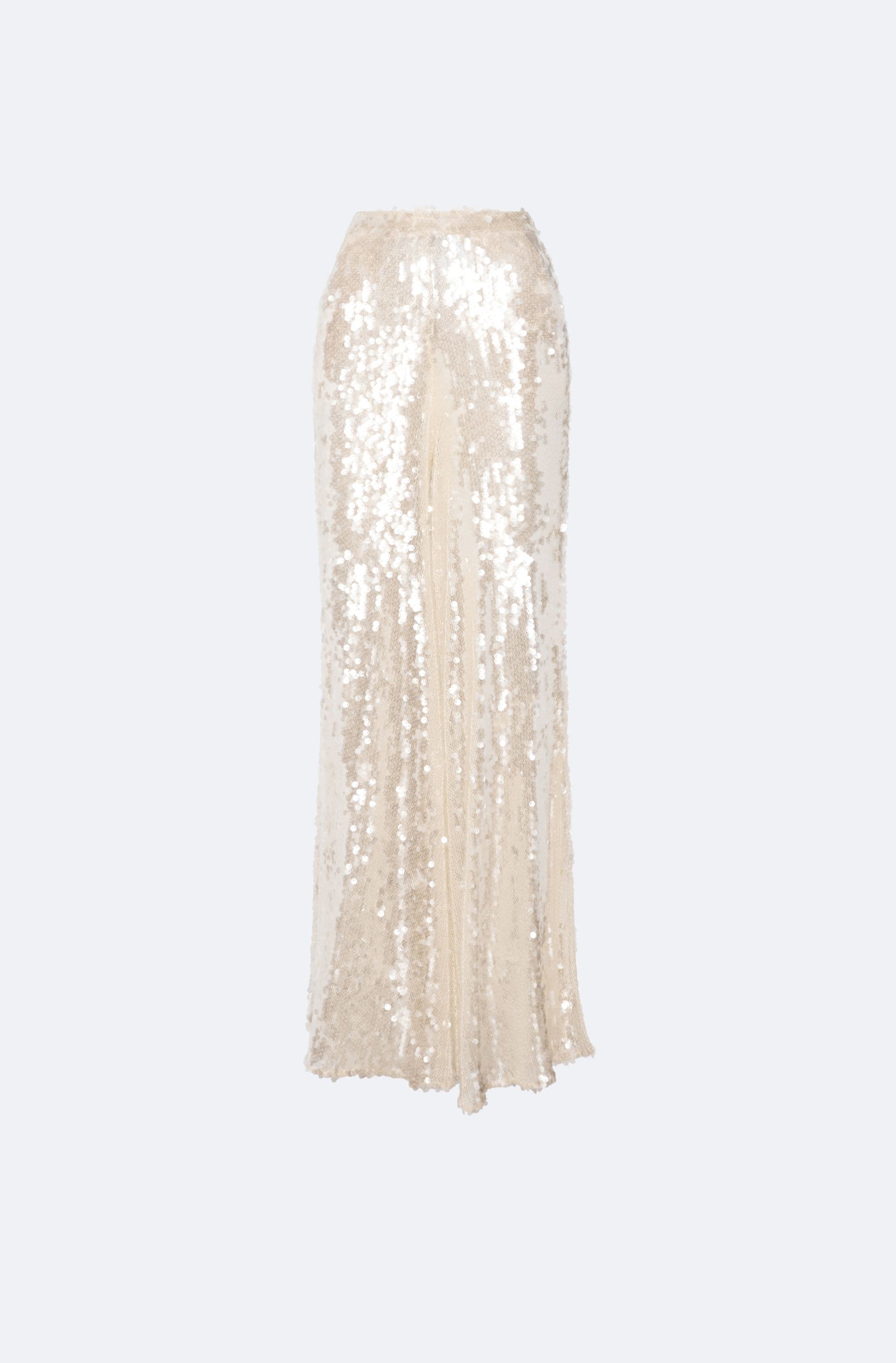 Mesh Sequin Wide Leg Pant