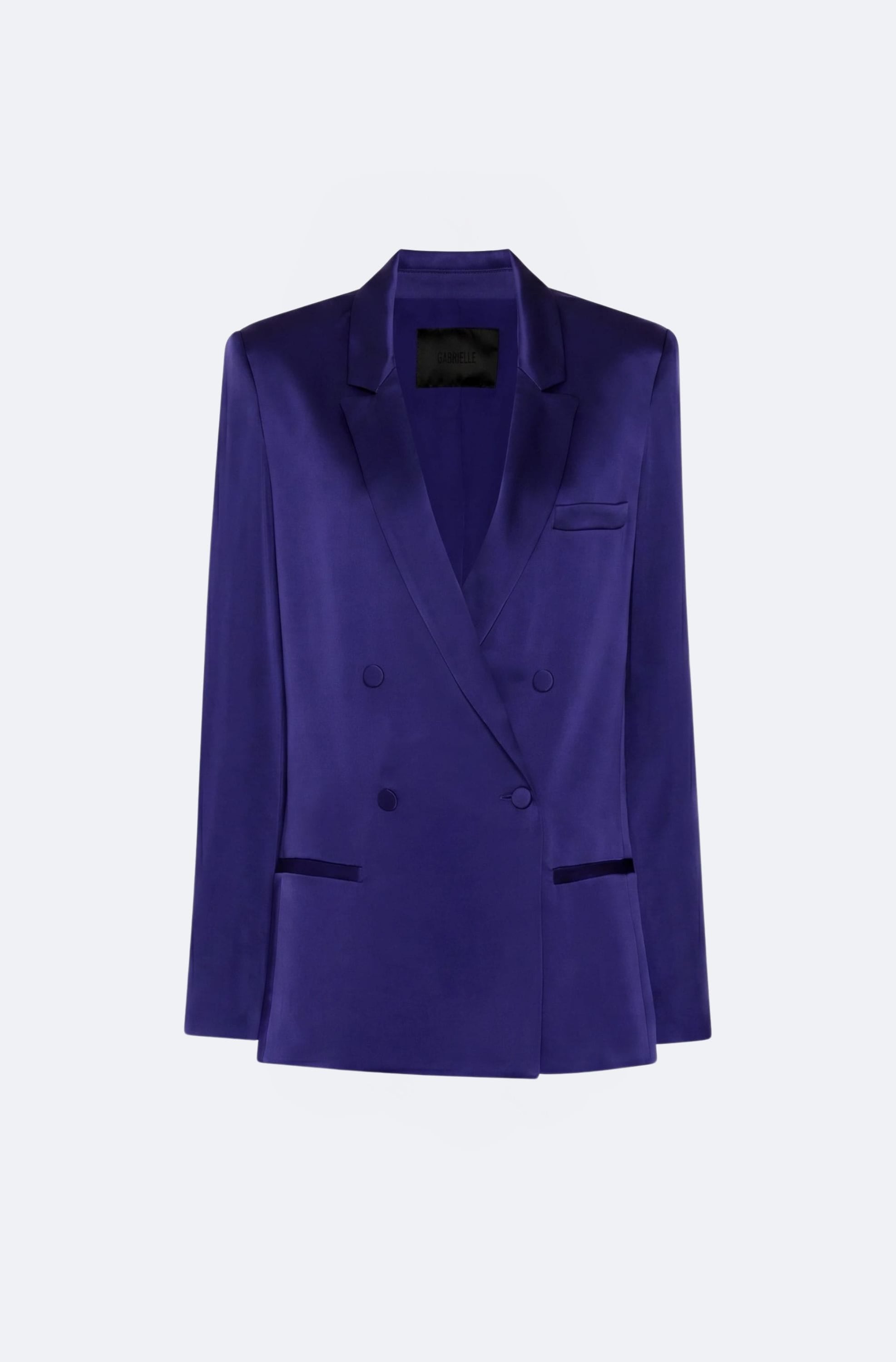 Satin Double Breasted Blazer