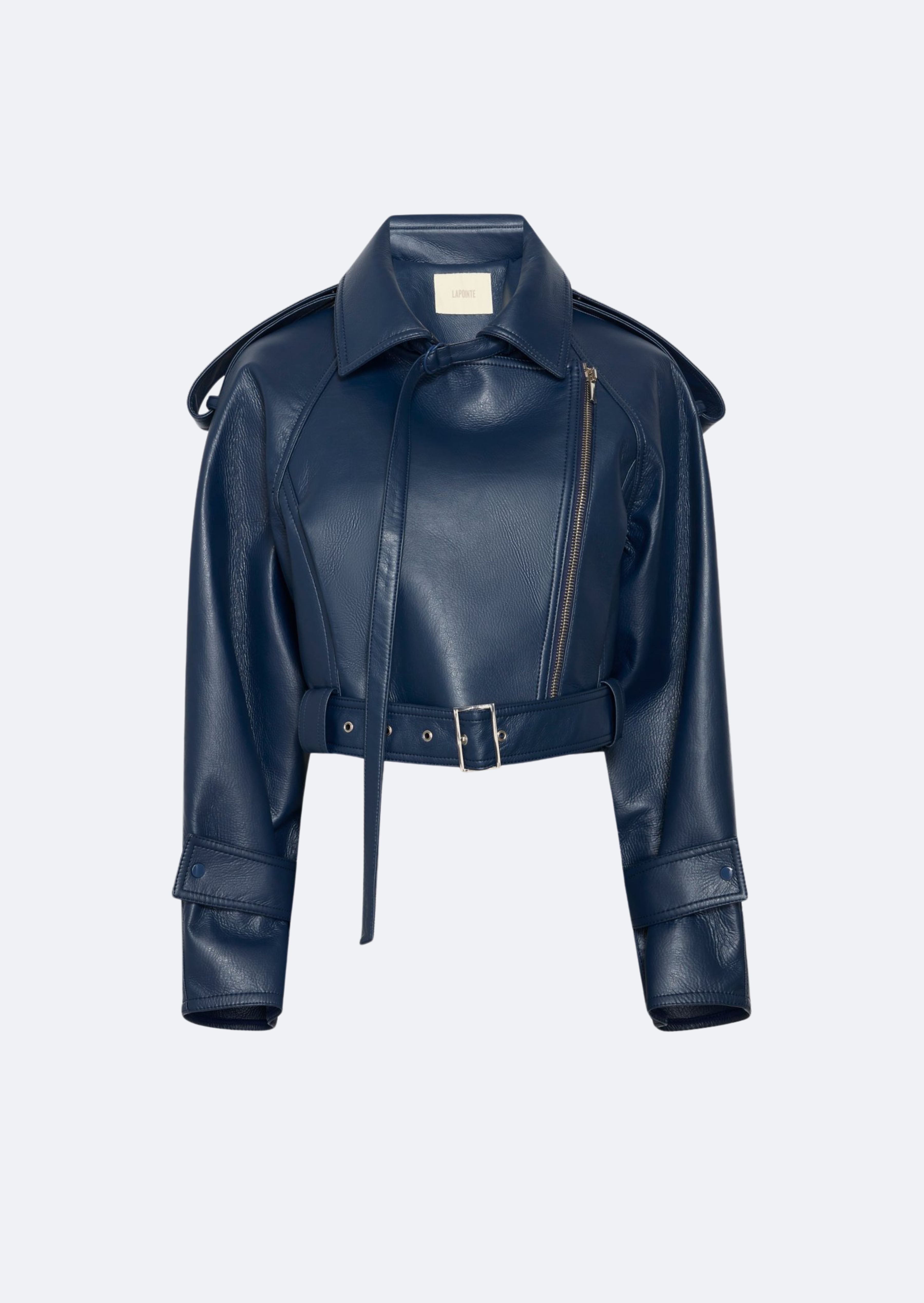 Bonded Faux Leather Moto Jacket