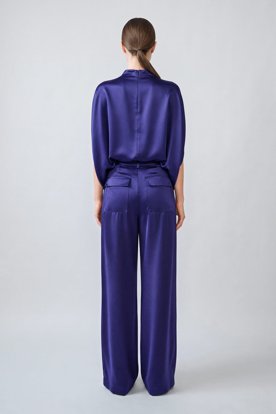 Satin Relaxed Pleated Pant - LAPOINTE