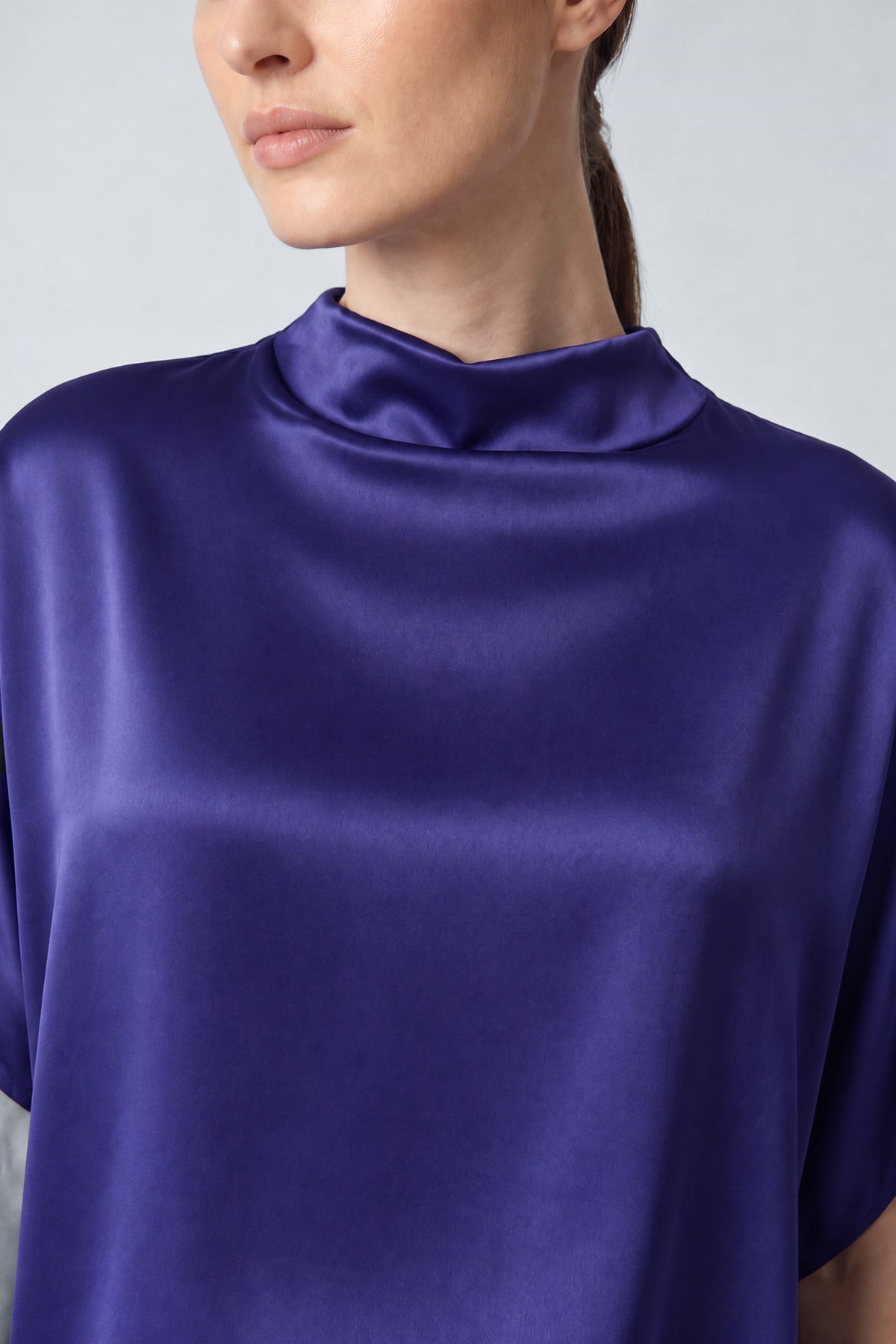 Satin Cape Tee