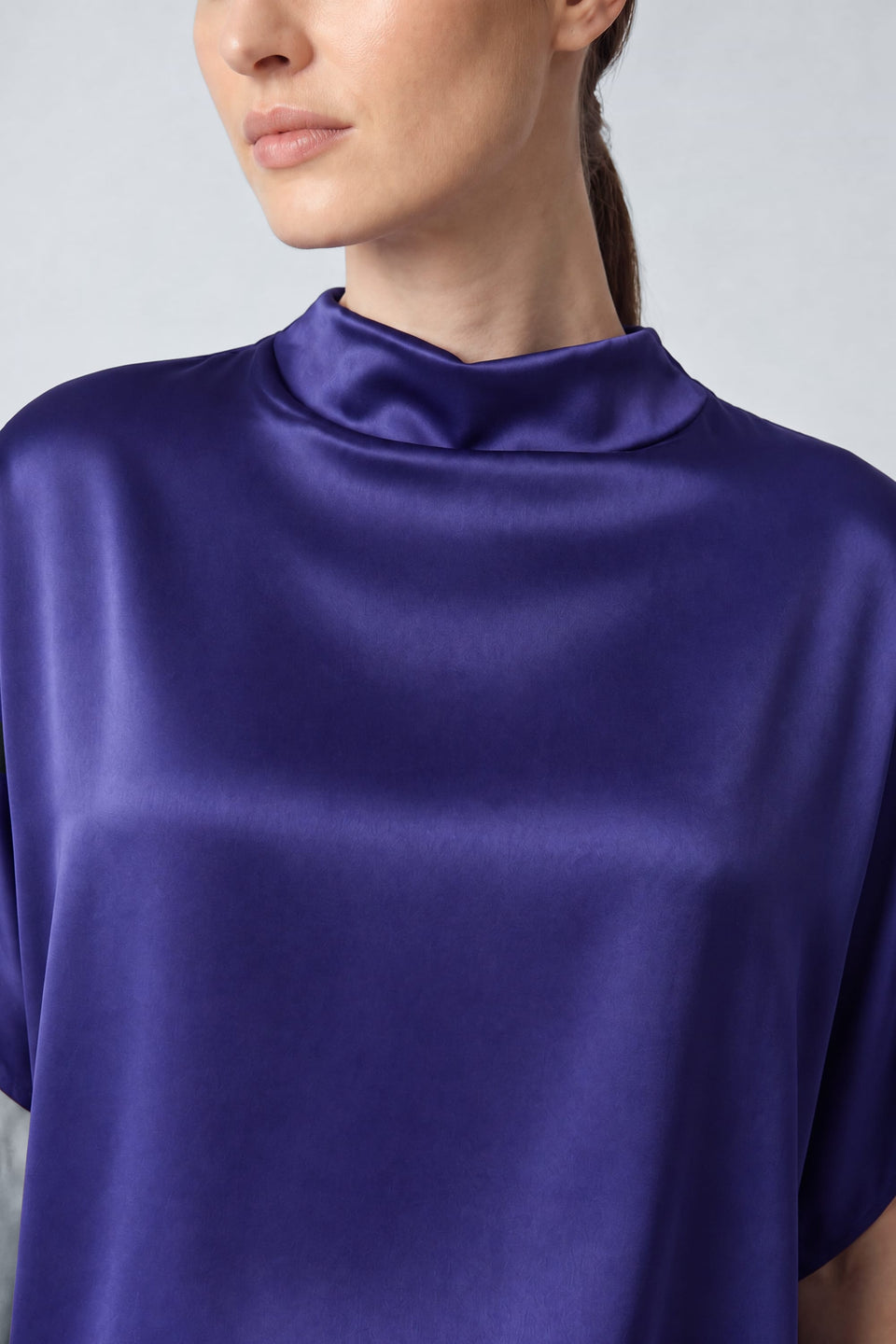 Satin Cape Tee