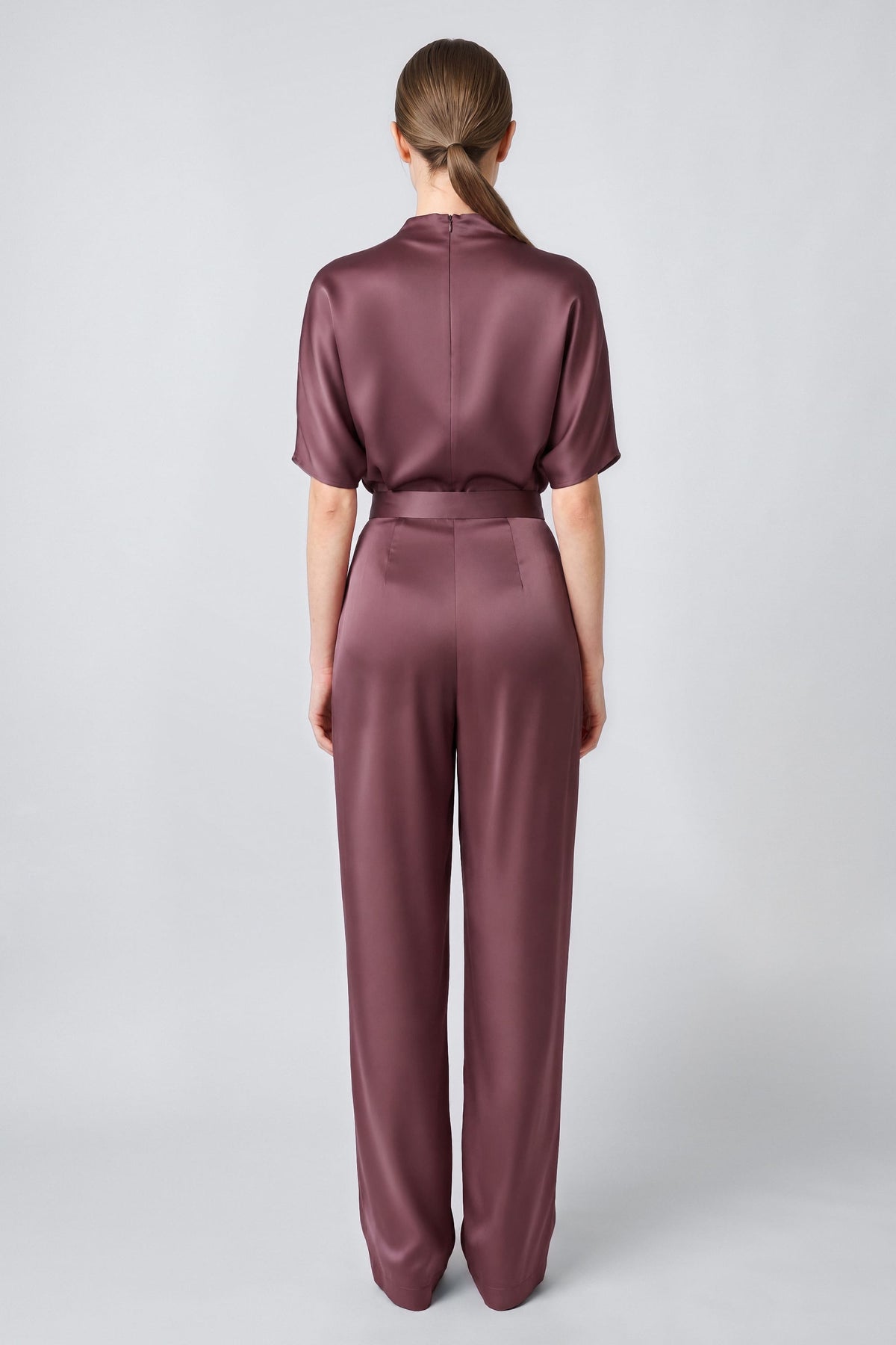 Satin Draped Relaxed Pant - LAPOINTE