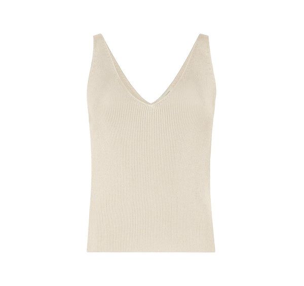 Shiny Viscose Tank Top - LAPOINTE