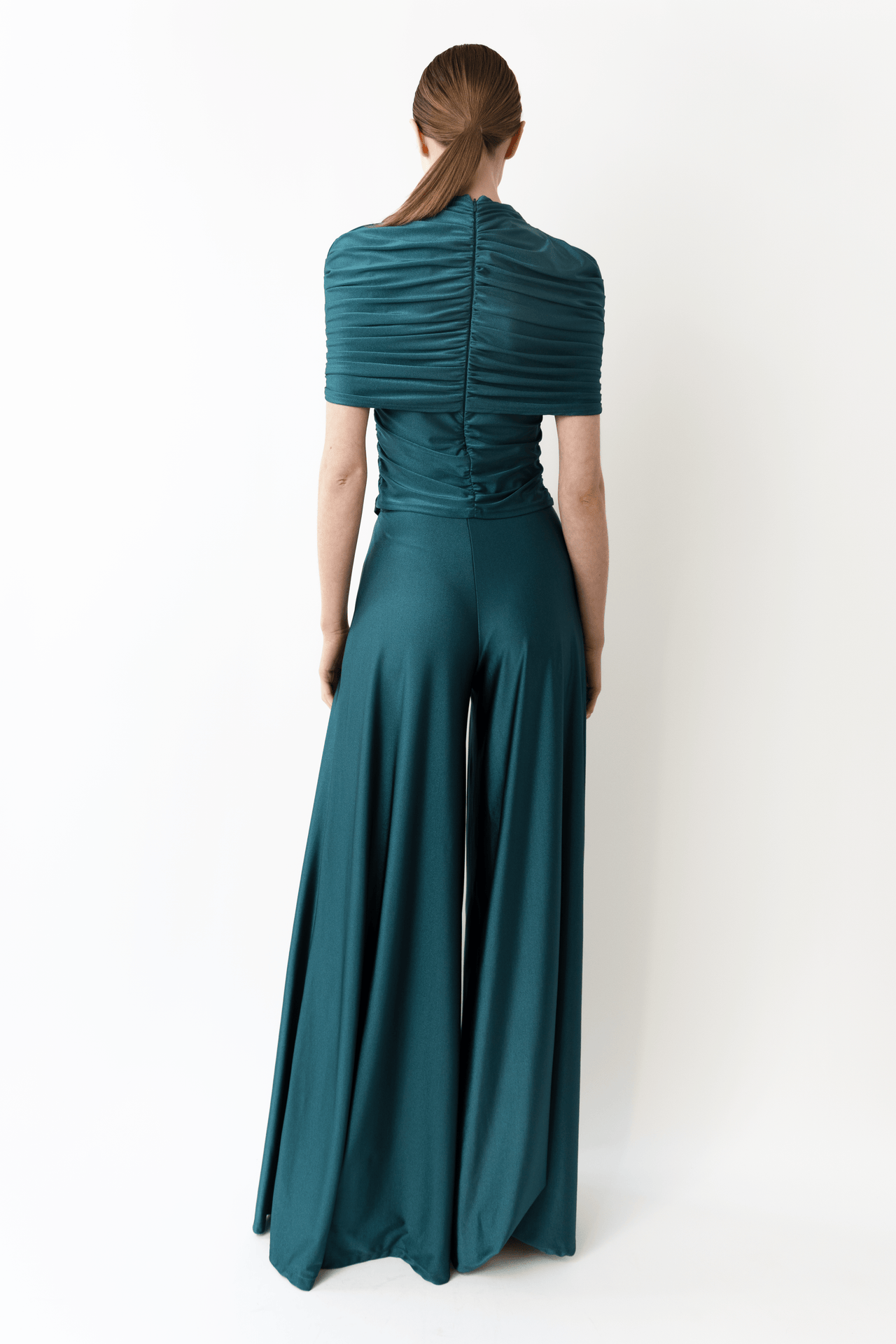 Shine Jersey Wide Leg Pant - LAPOINTE
