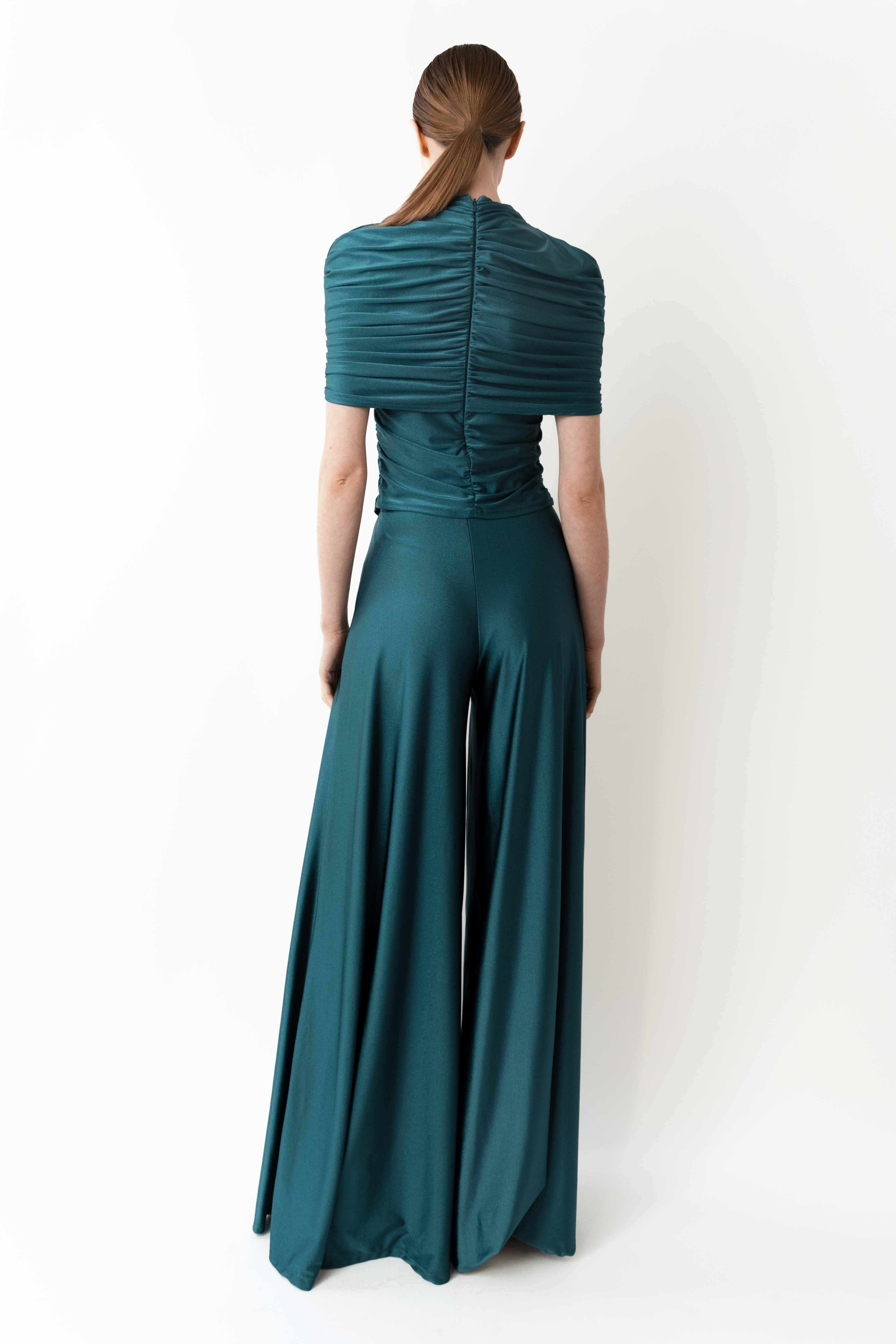 Shine Jersey Wide Leg Pant - LAPOINTE