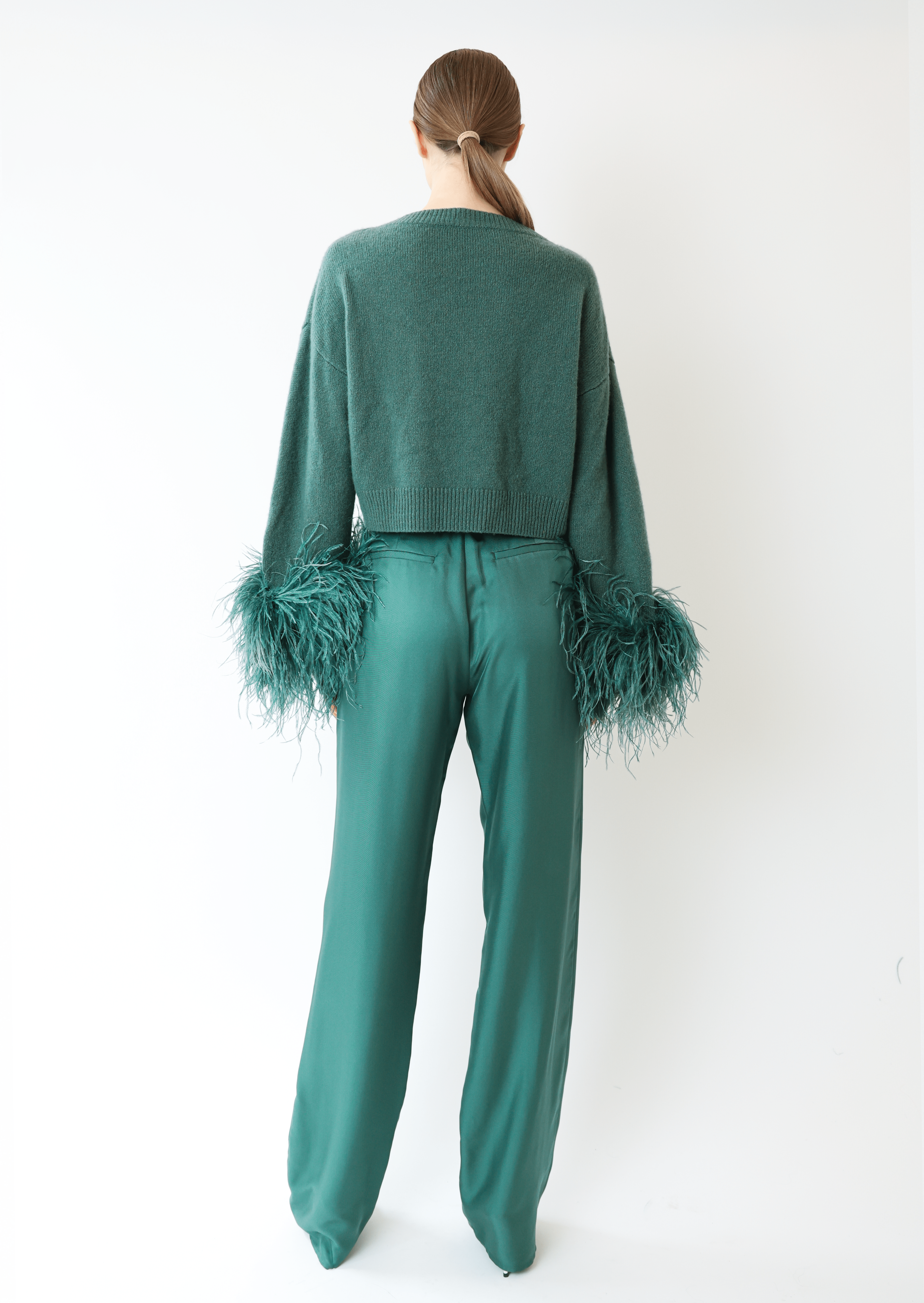 Silky Twill Belted Pant - LAPOINTE