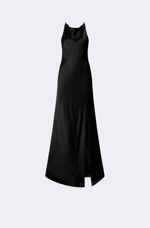 Satin Halter Gown - LAPOINTE