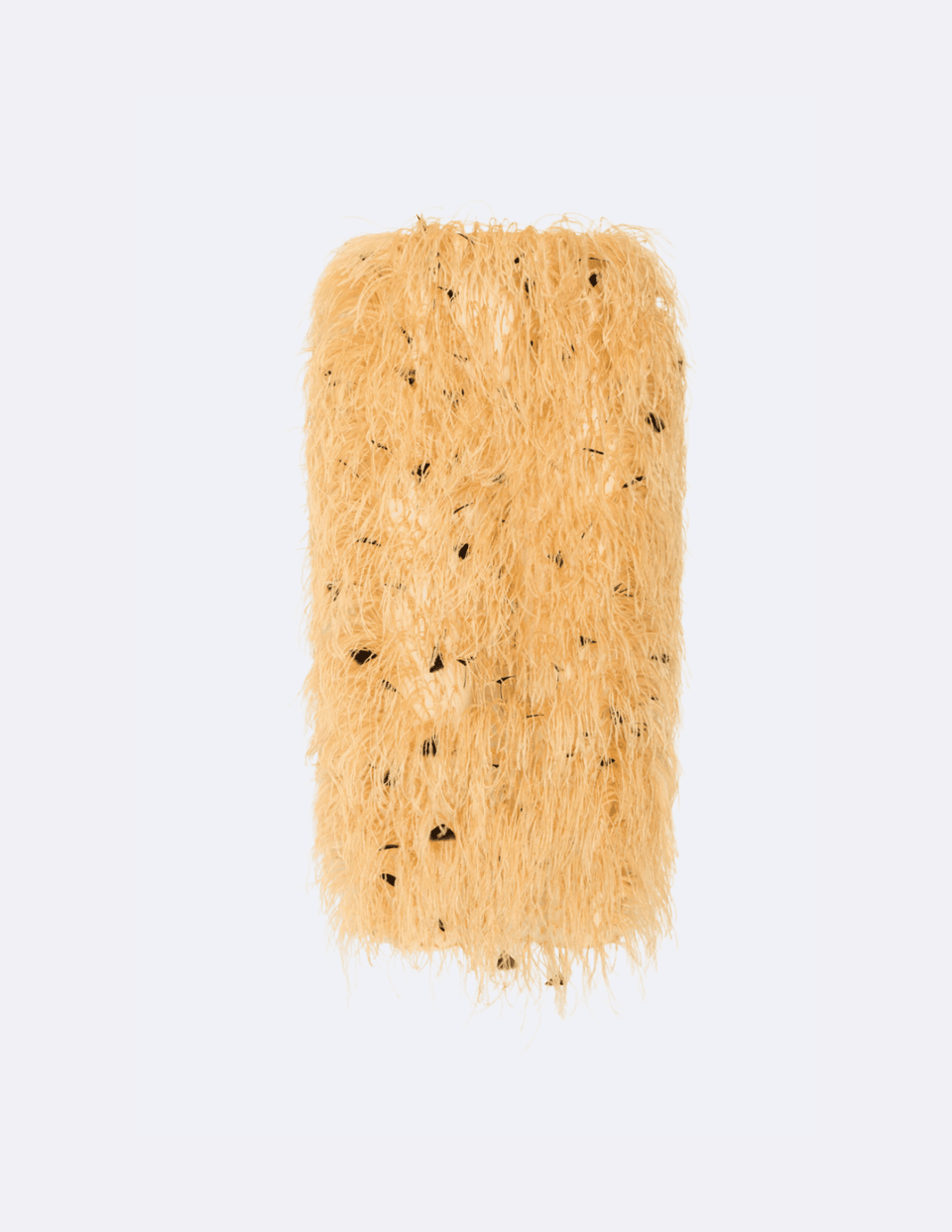 Multi Feather Embroidery High Waist Skirt - LAPOINTE