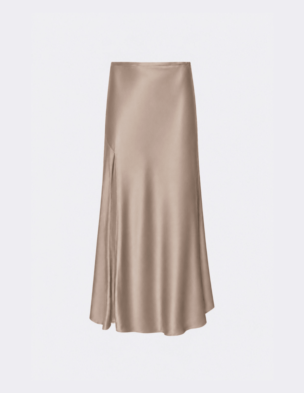 Satin Slit Midi Skirt - LAPOINTE