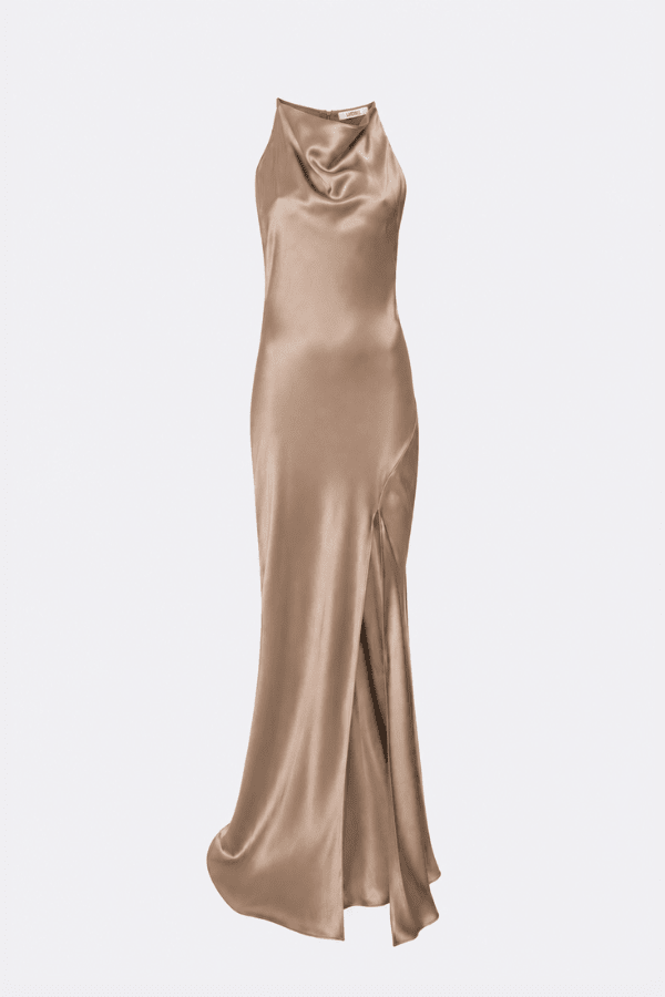 Satin Halter Gown - LAPOINTE