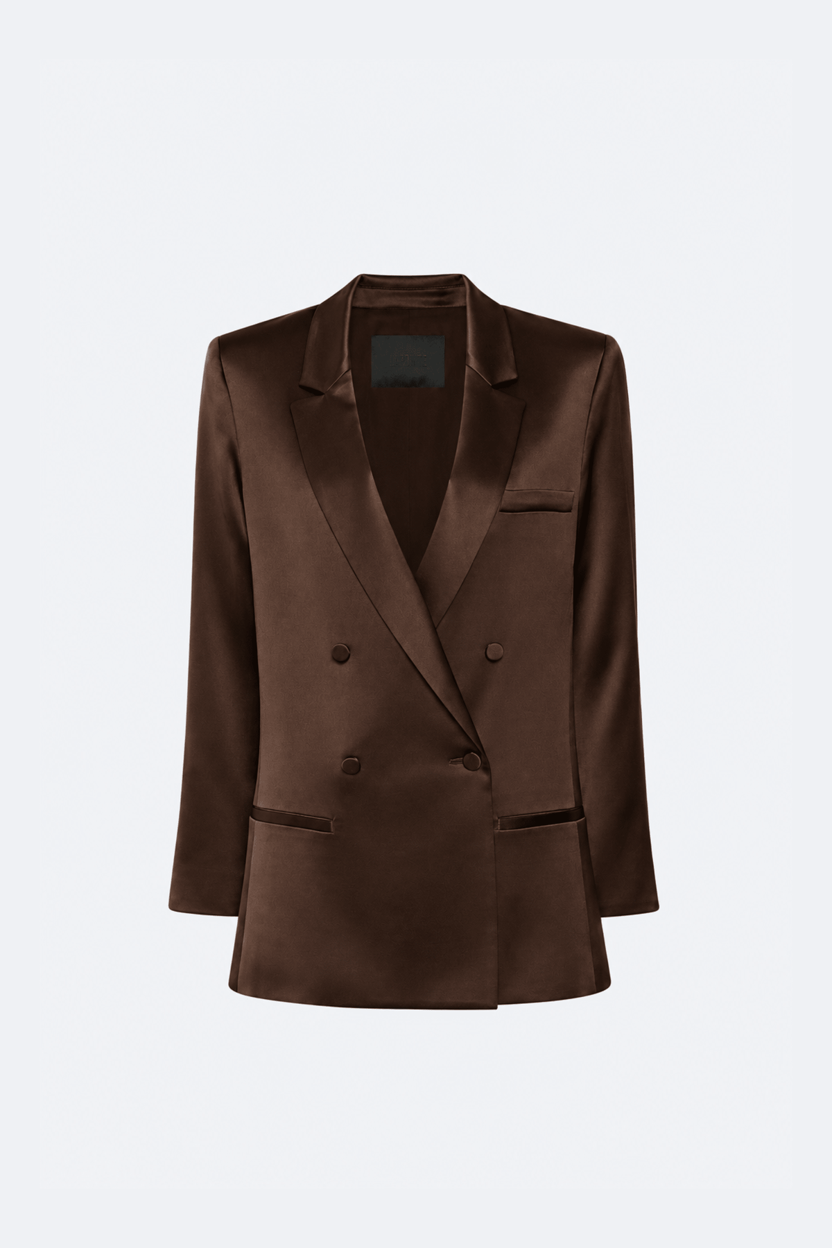 Satin Double Breasted Blazer - LAPOINTE