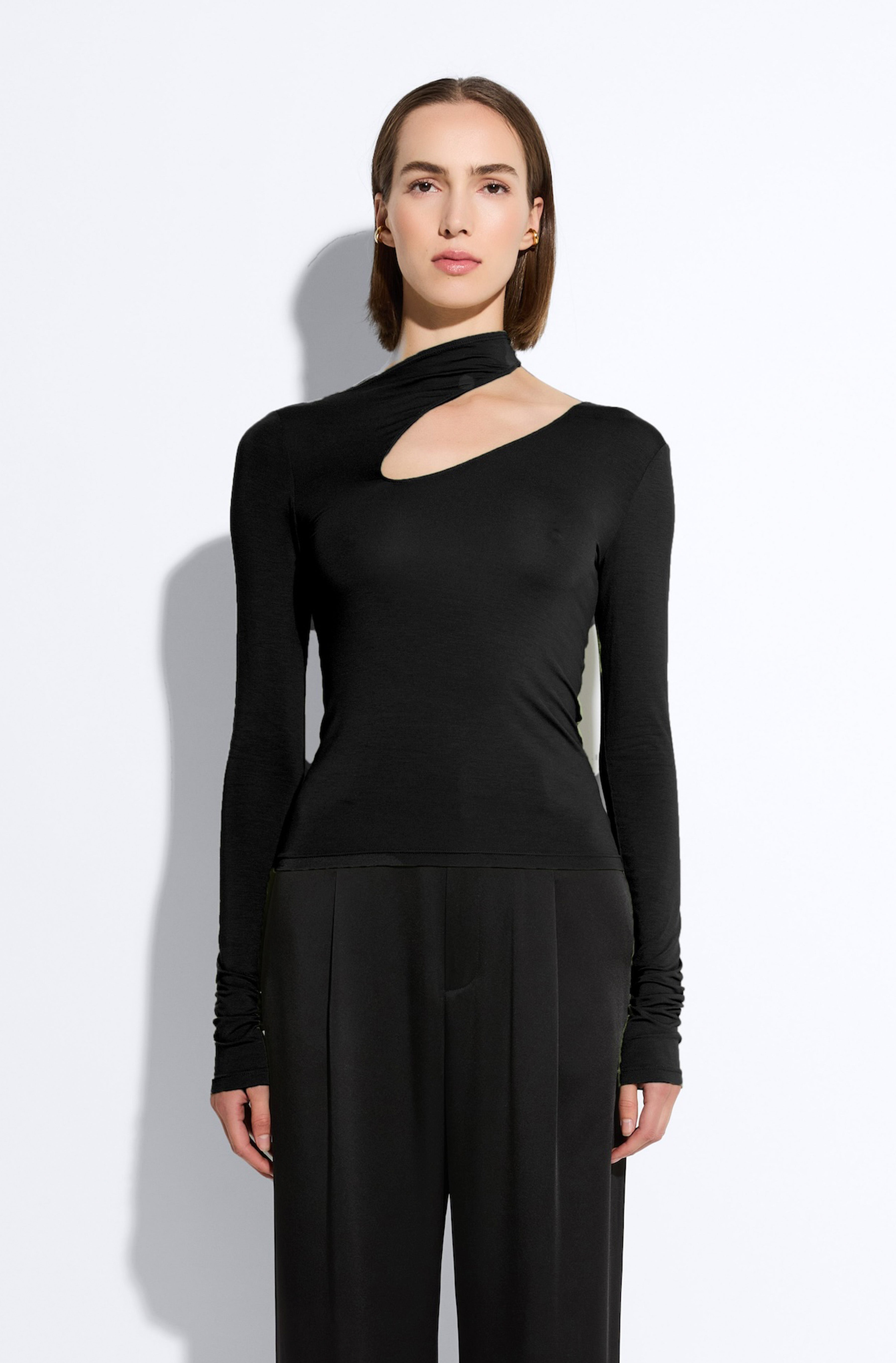 Matte Viscose Asymmetric Top - LAPOINTE