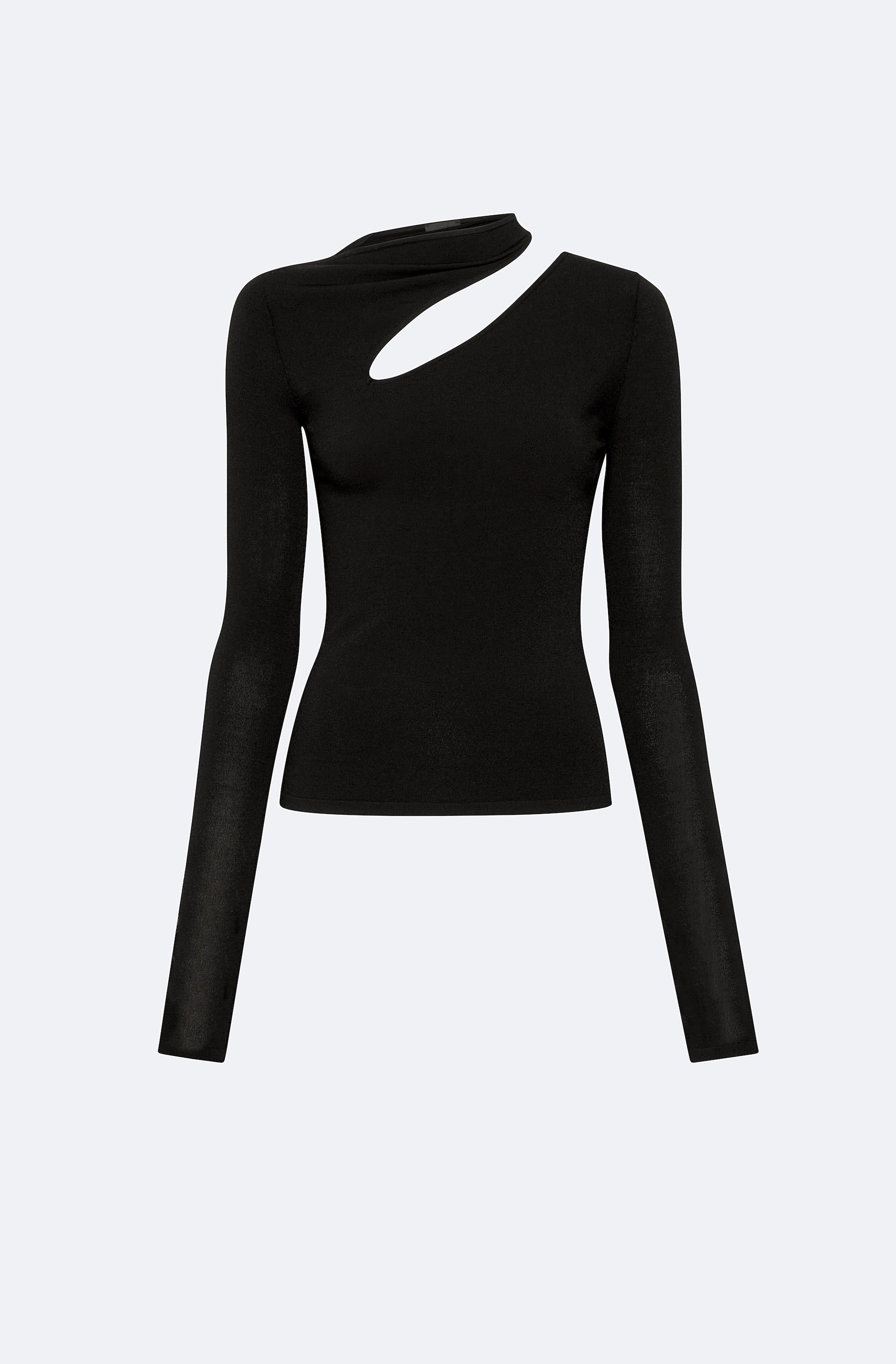 Matte Viscose Asymmetric Top