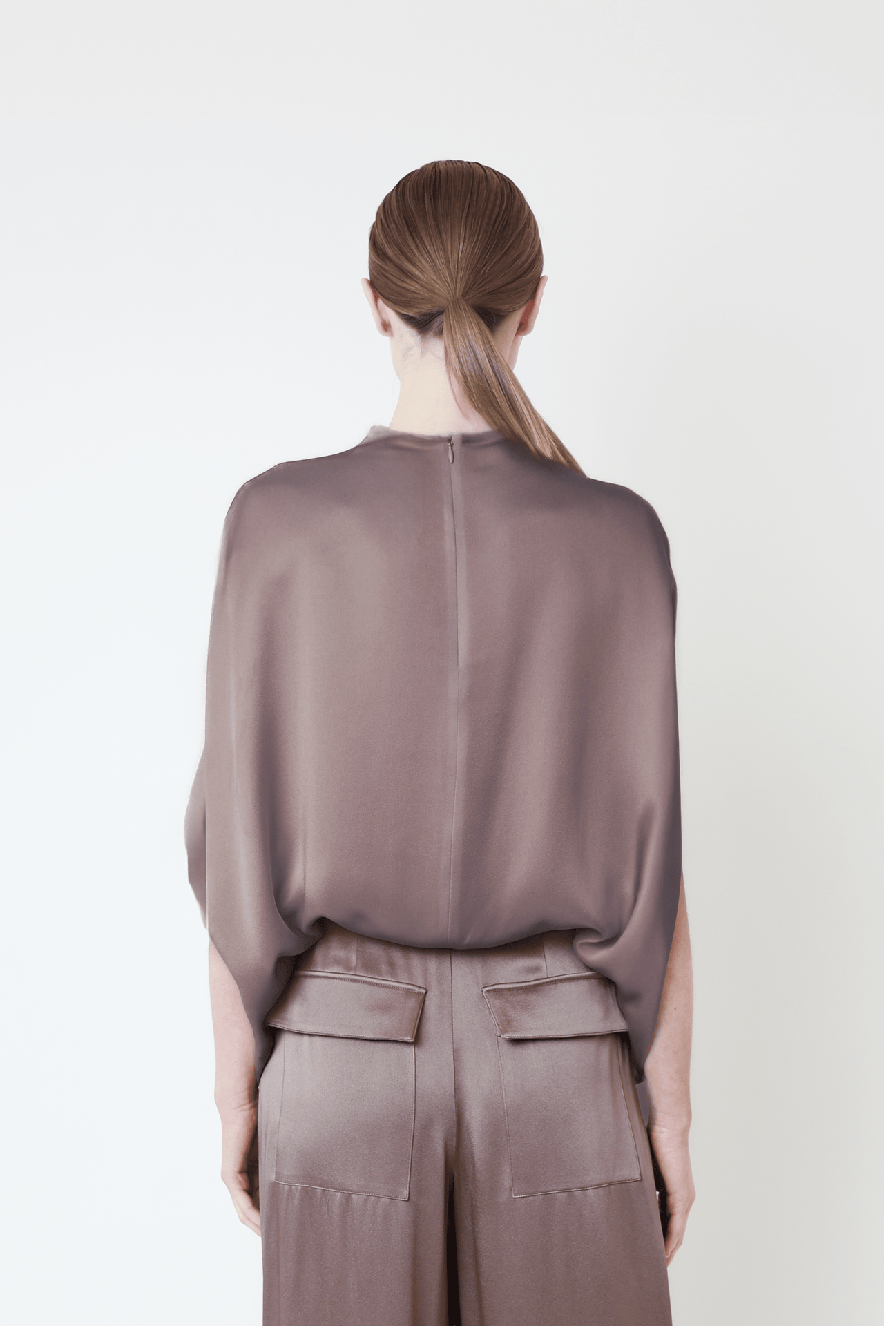 Satin Cape Tee - LAPOINTE