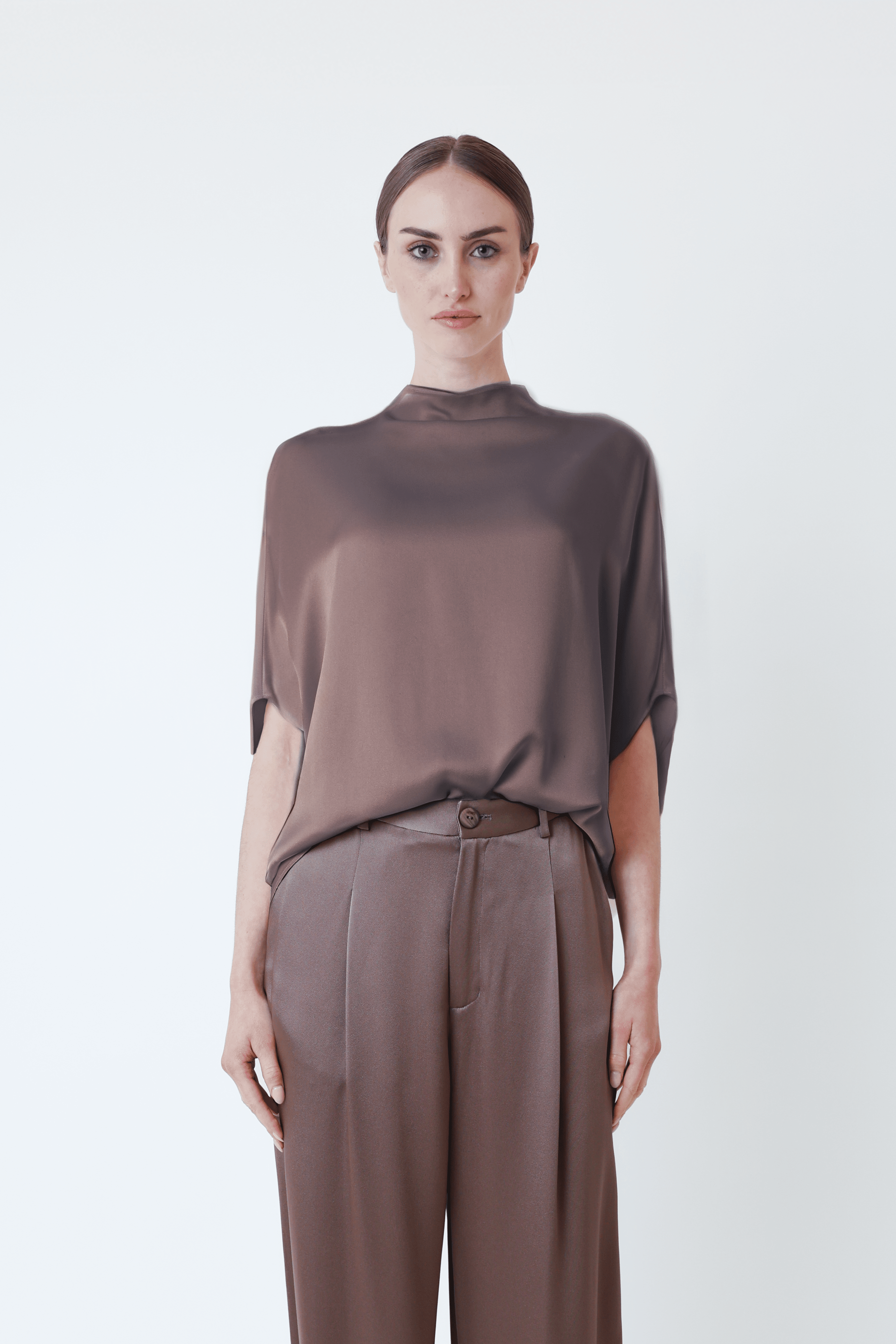 Satin Cape Tee - LAPOINTE