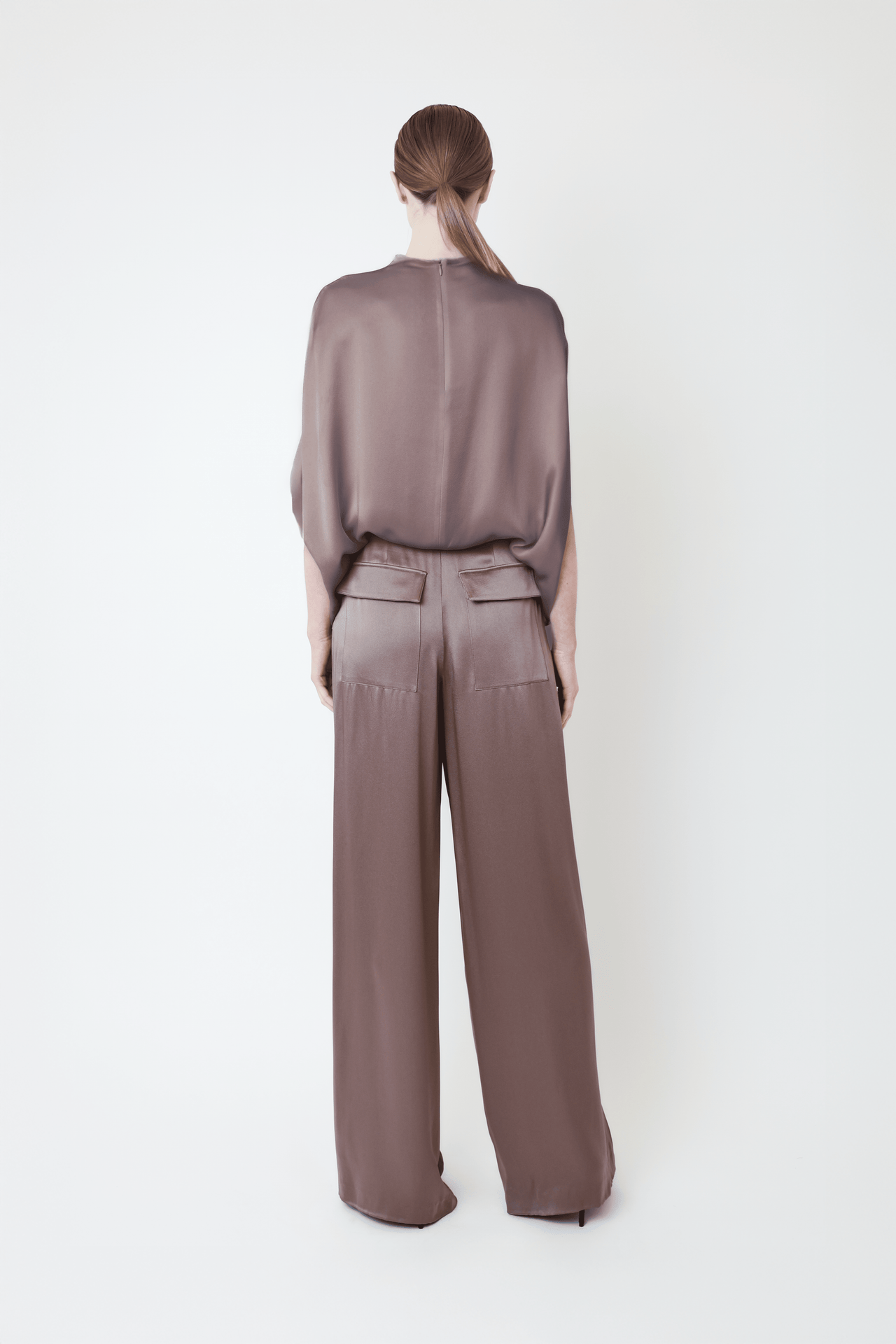 Satin Relaxed Pleated Pant - LAPOINTE