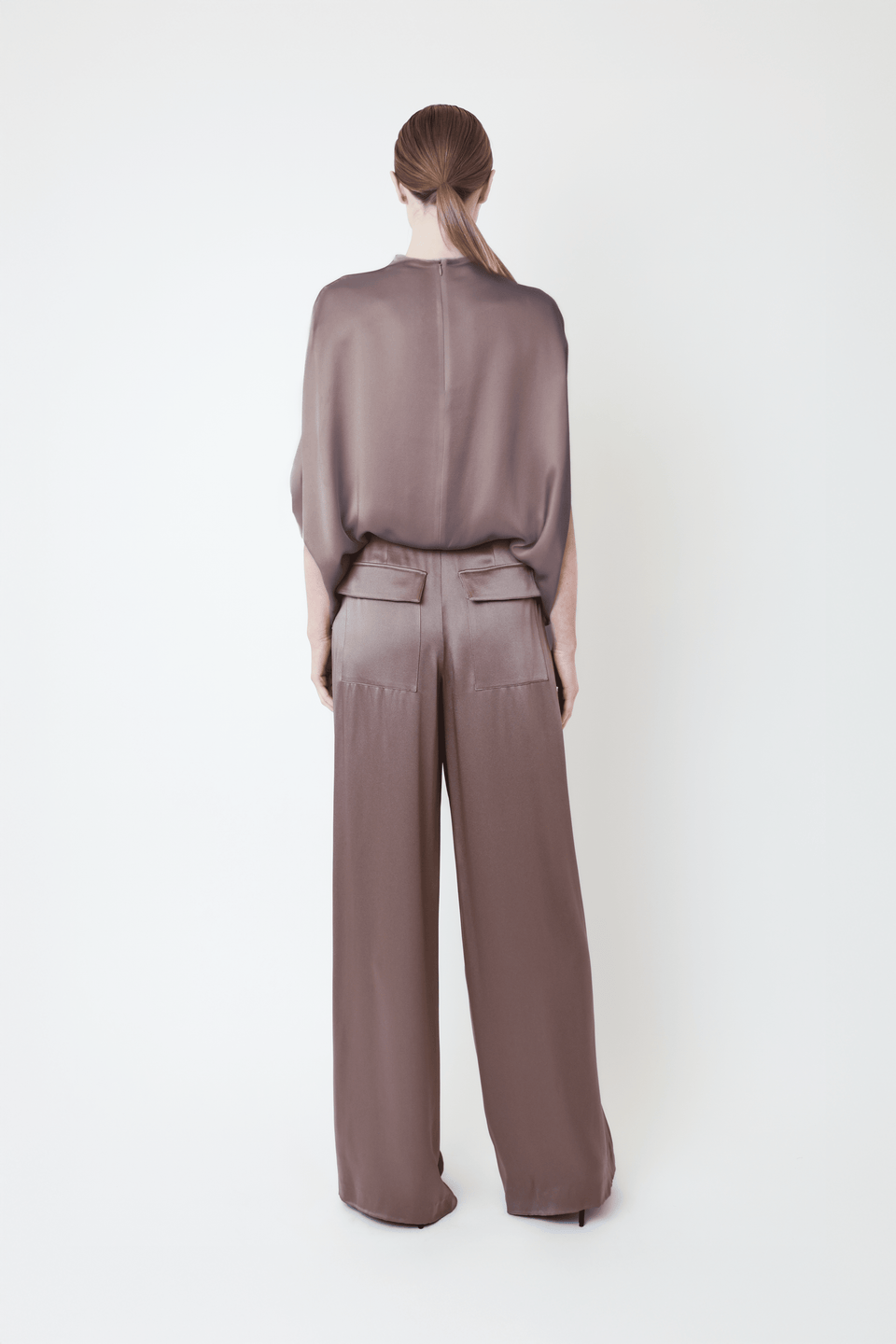 Satin Relaxed Pleated Pant - LAPOINTE