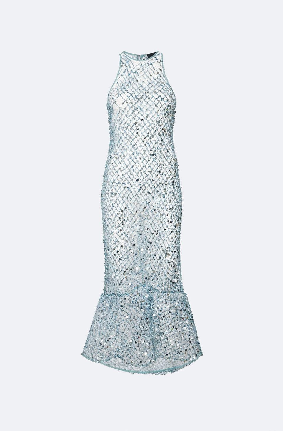 Net Mesh Sequin High Low Midi Dress - LAPOINTE