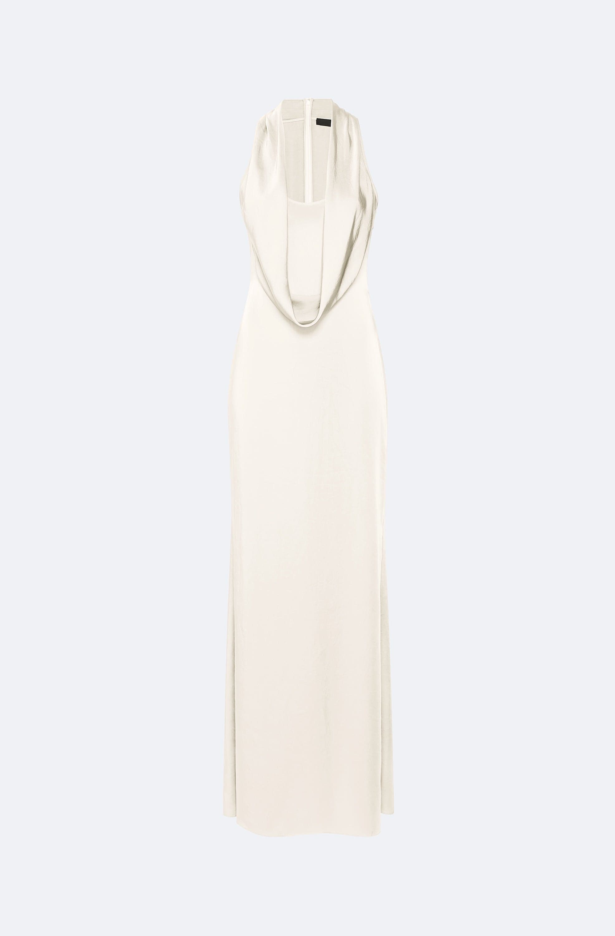 Lightweight Satin Cowl Neck Gown - LAPOINTE