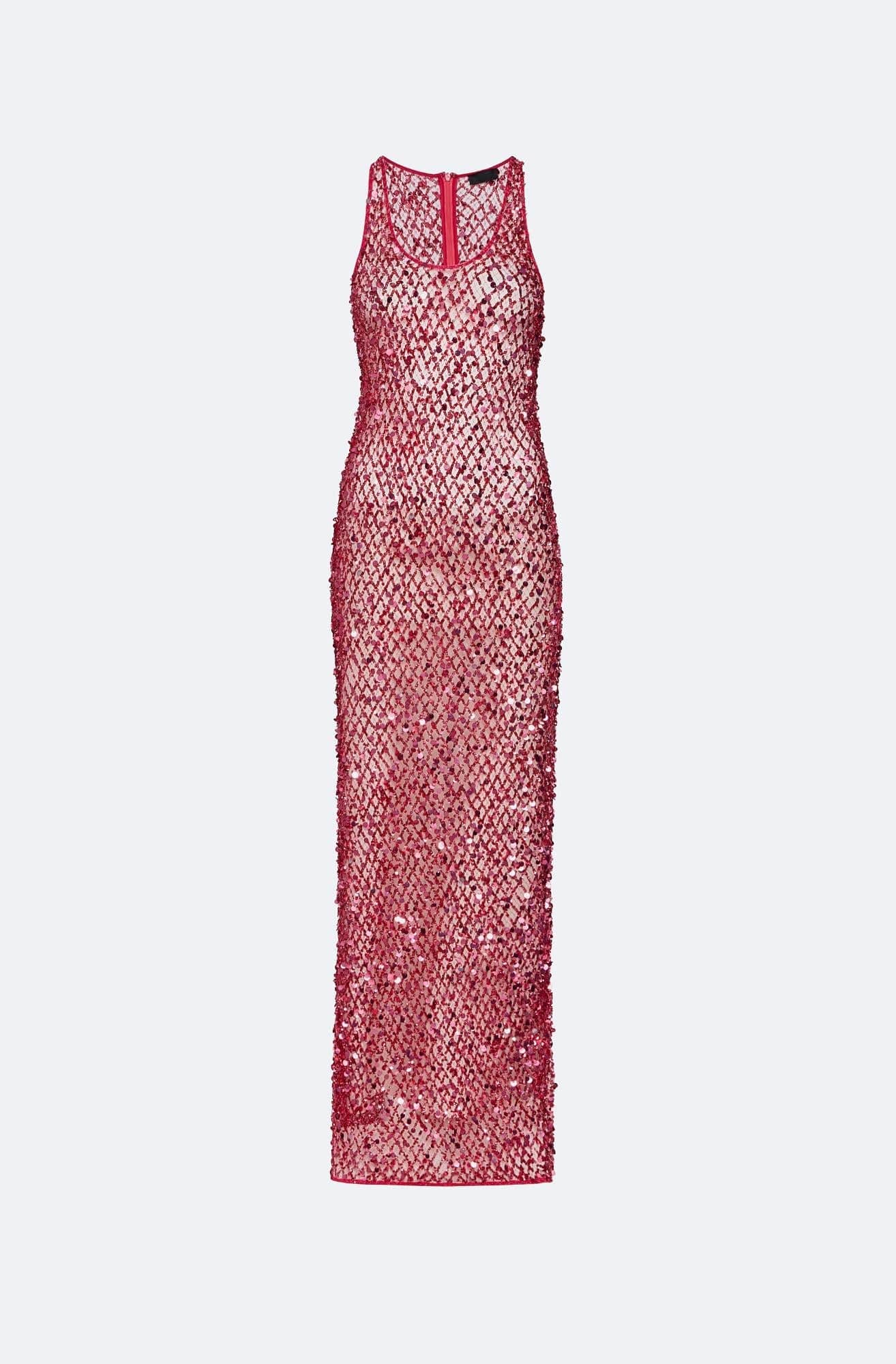 sequin net dress Buy Peach Sequins Net Gown