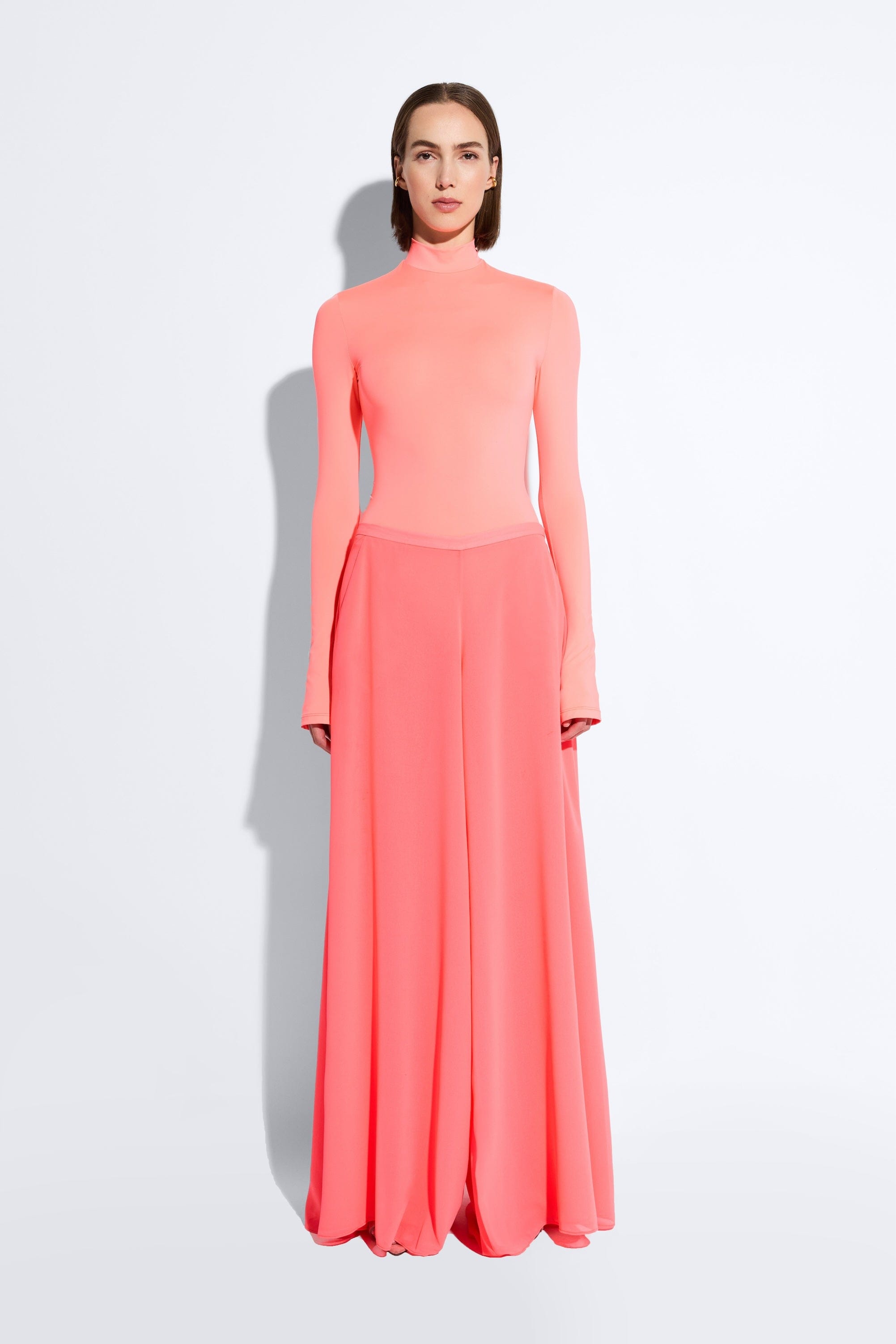 Pink Metallic Pearl Maxi Dress – self-portrait-US