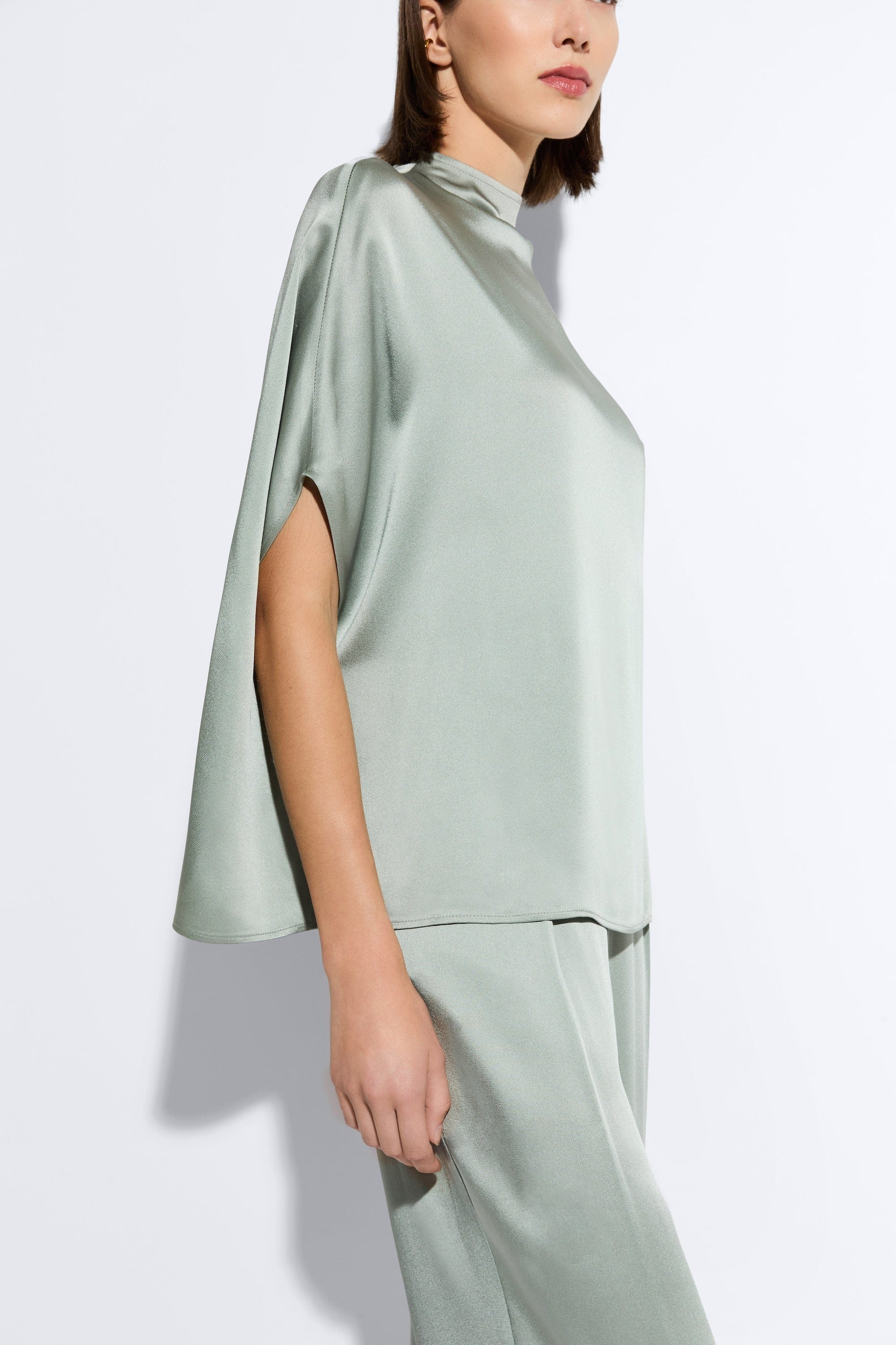 Satin Cape Tee