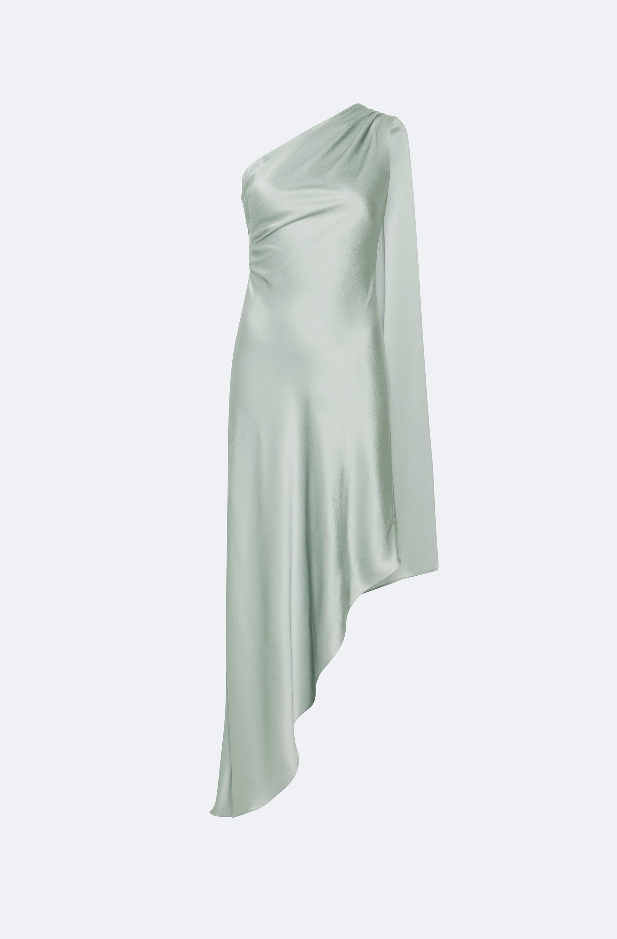 one shoulder satin slip dress Luella One-Shoulder Satin Slipdress (Women)
