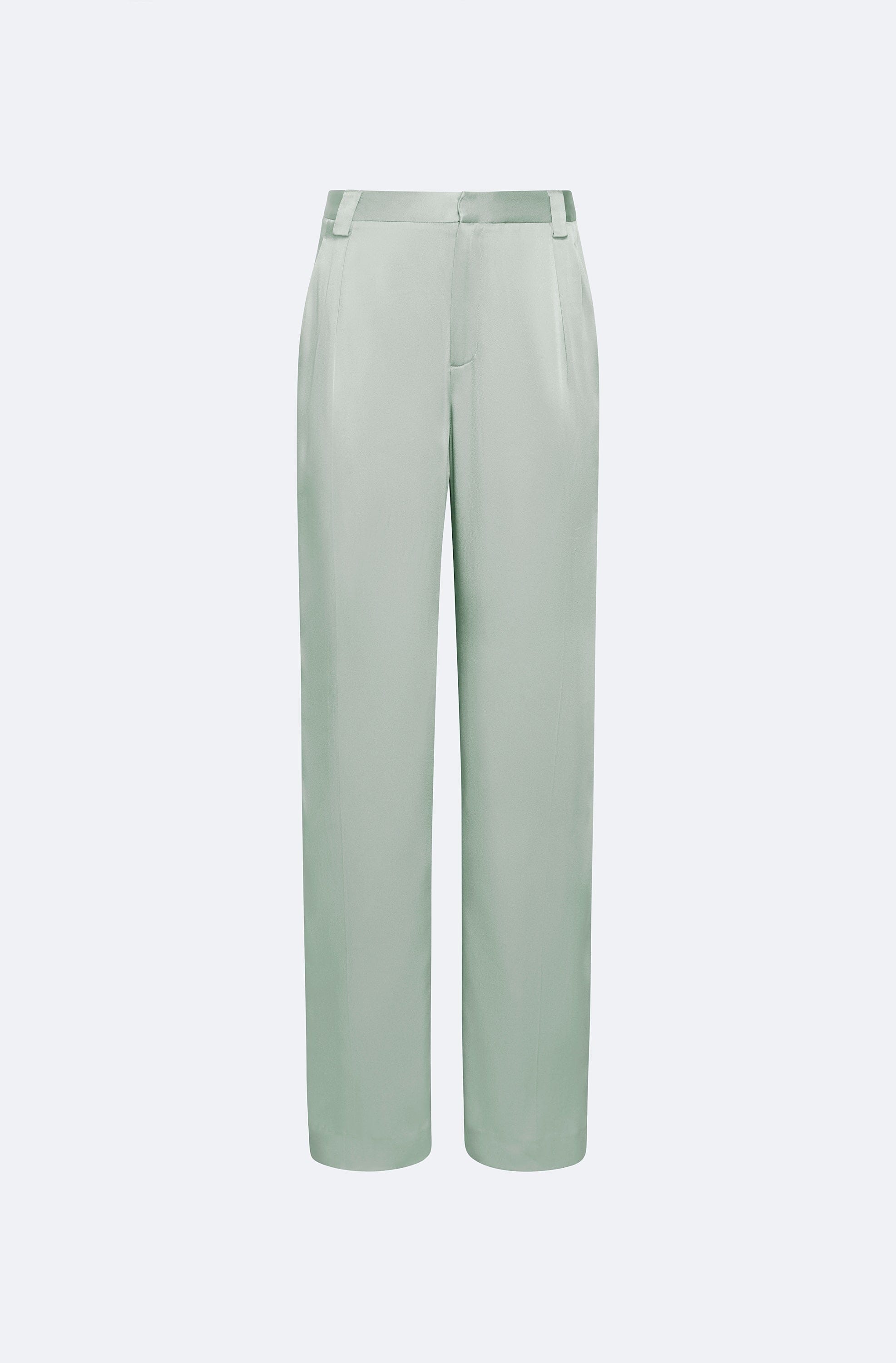 Satin Relaxed Pleated Pant