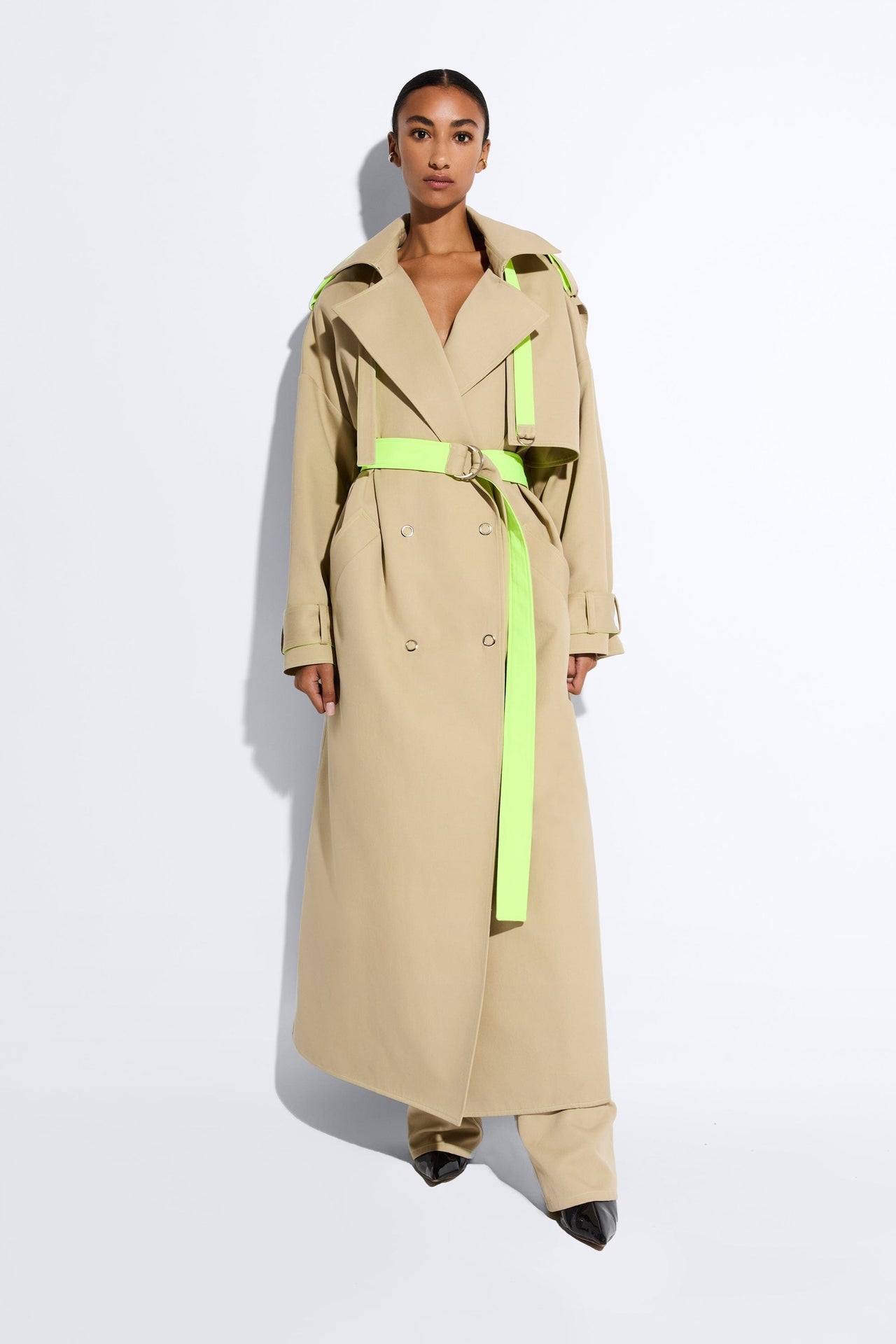 Cotton Double Breasted Trench