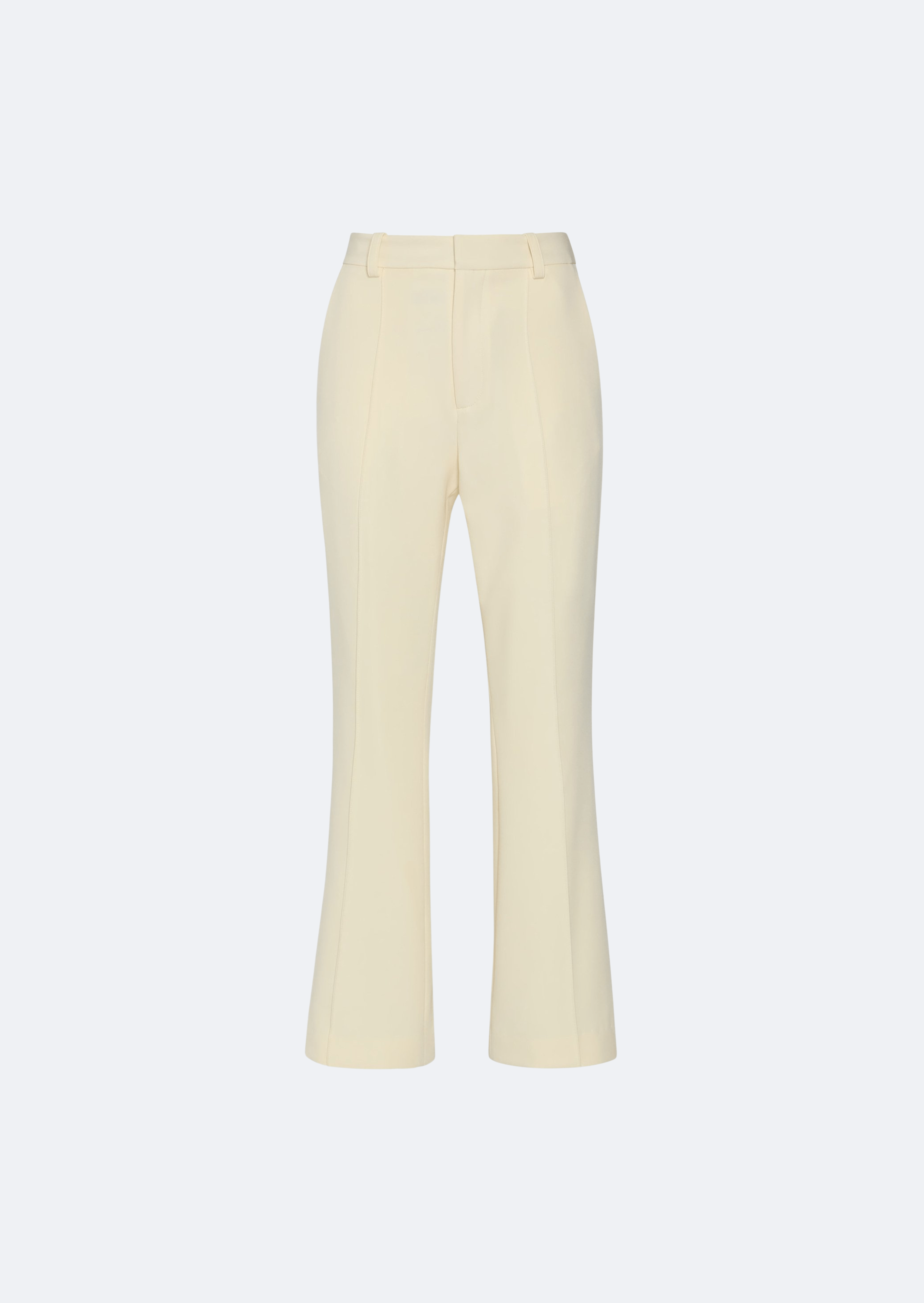 Matte Crepe High Waisted Cropped Flare Pant - LAPOINTE