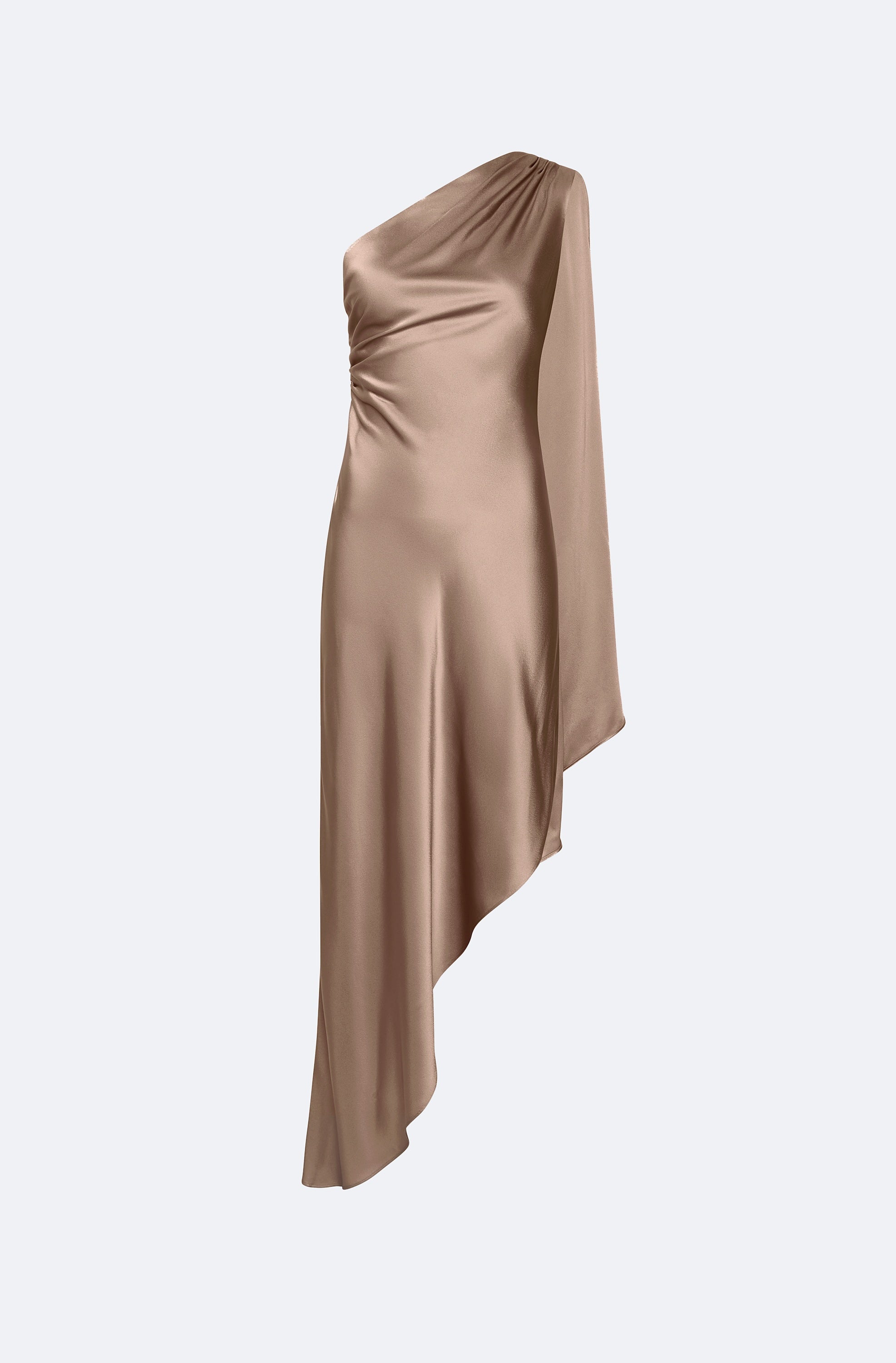 Satin One Shoulder Dress - LAPOINTE