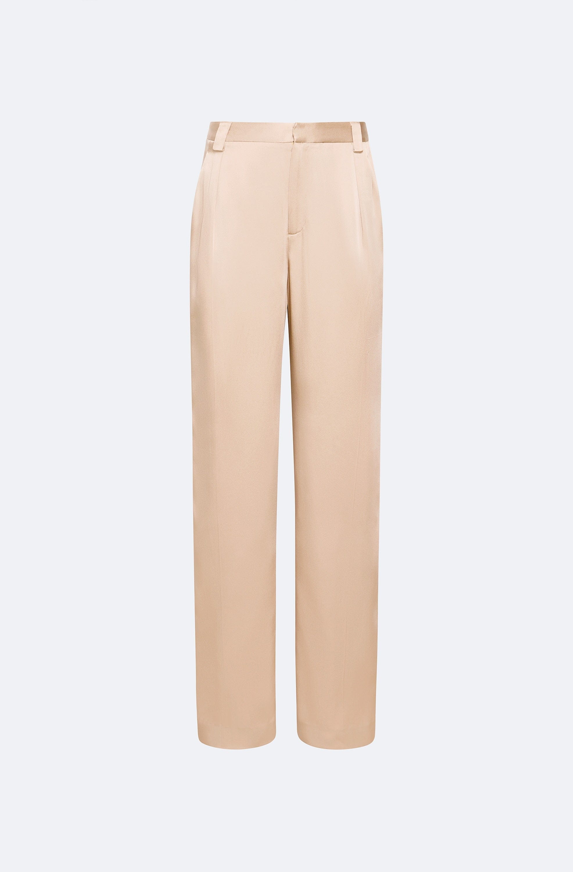 Satin Relaxed Pleated Pant