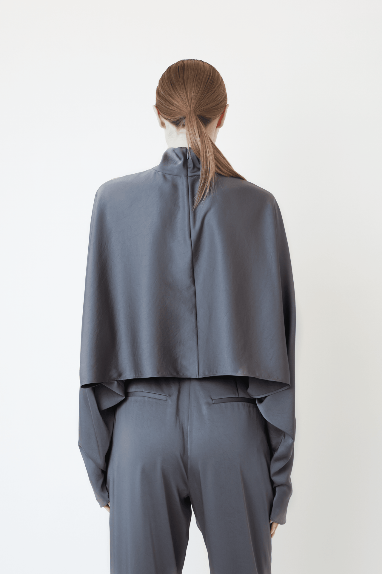 Lightweight Satin Caftan Top - LAPOINTE