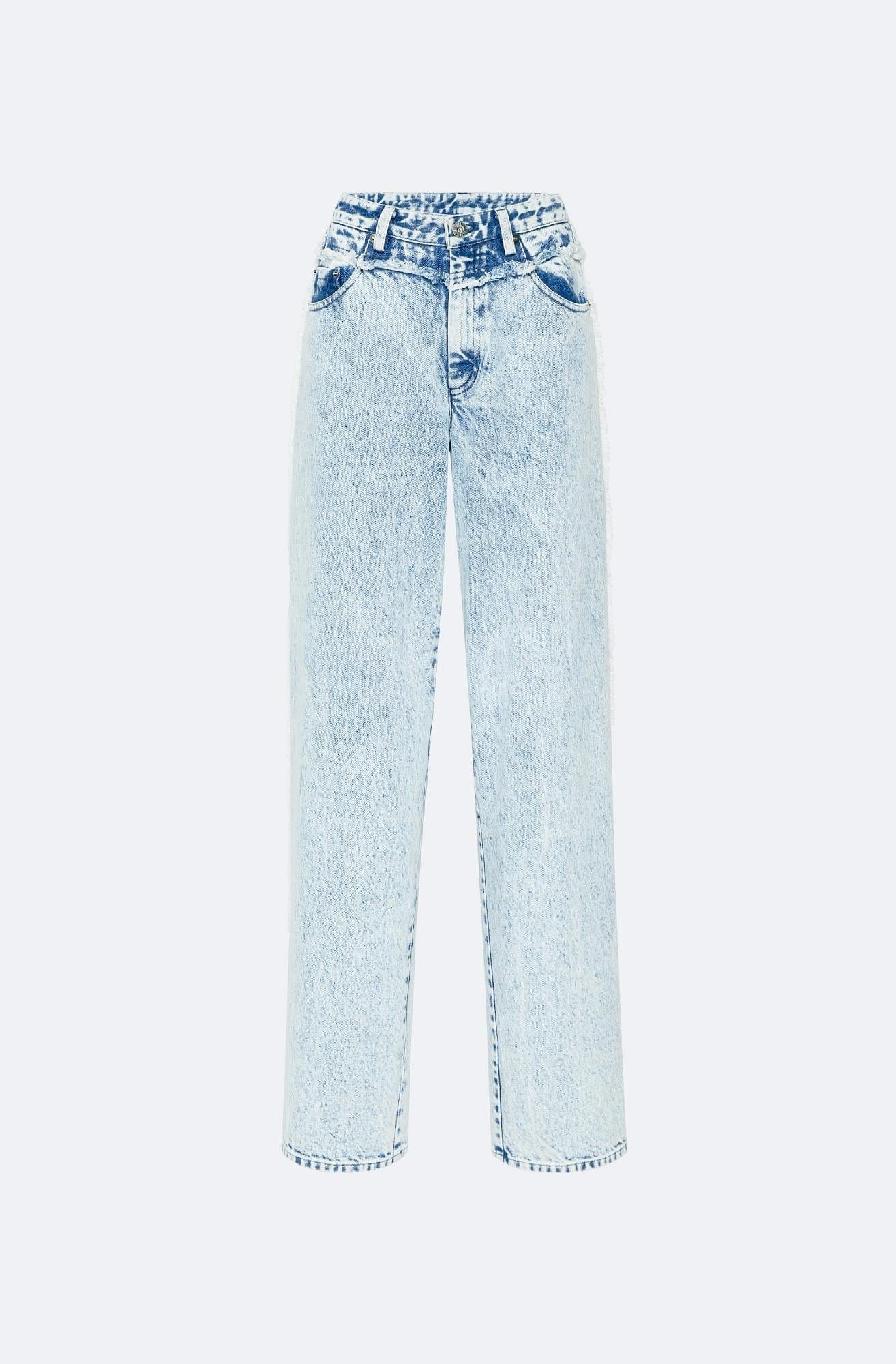 Lightwash Denim Double Seam Pant in Stoned denim Blue | LAPOINTE