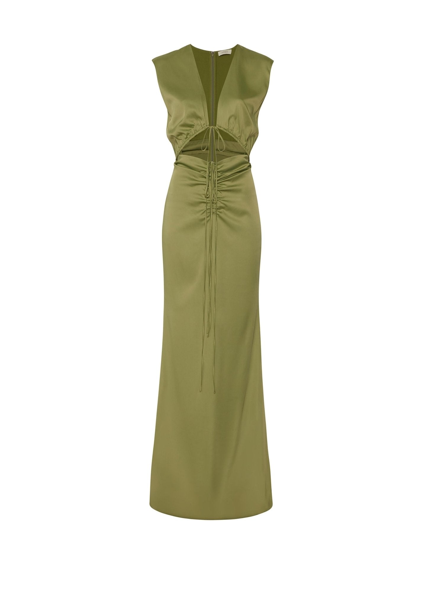 Satin Shirred Dress - LAPOINTE