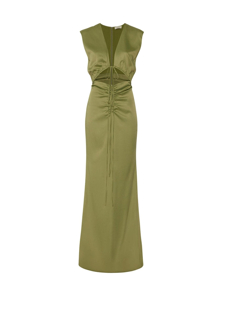 Satin Shirred Dress - LAPOINTE