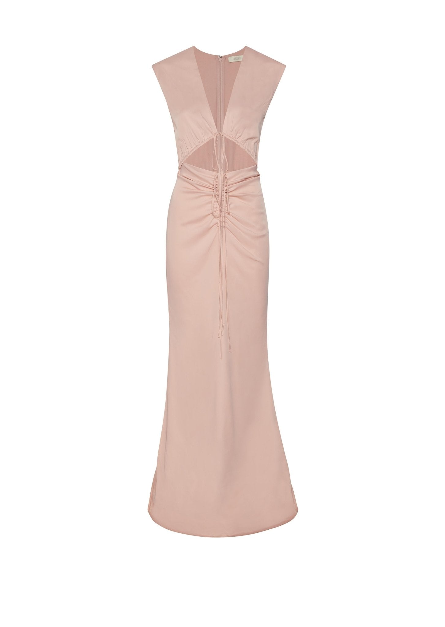 Satin Shirred Dress - LAPOINTE