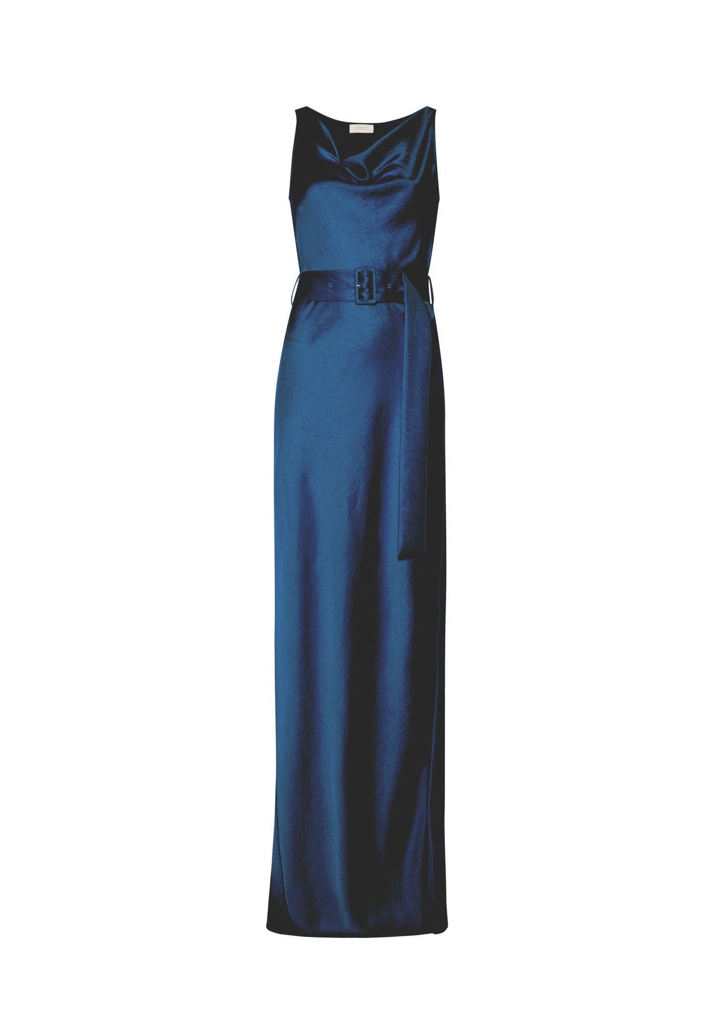 Satin Bias Belted Gown - LAPOINTE