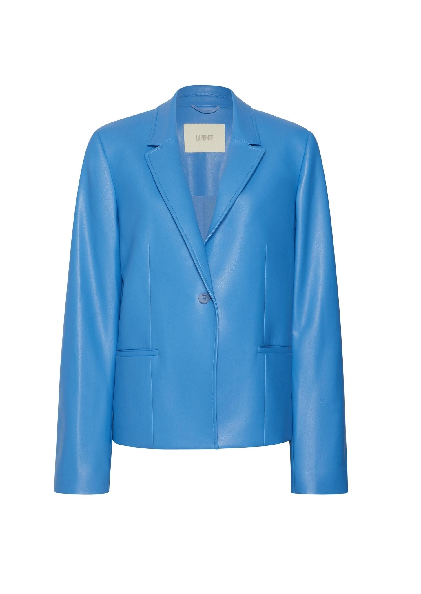 Faux Leather Relaxed Blazer - LAPOINTE