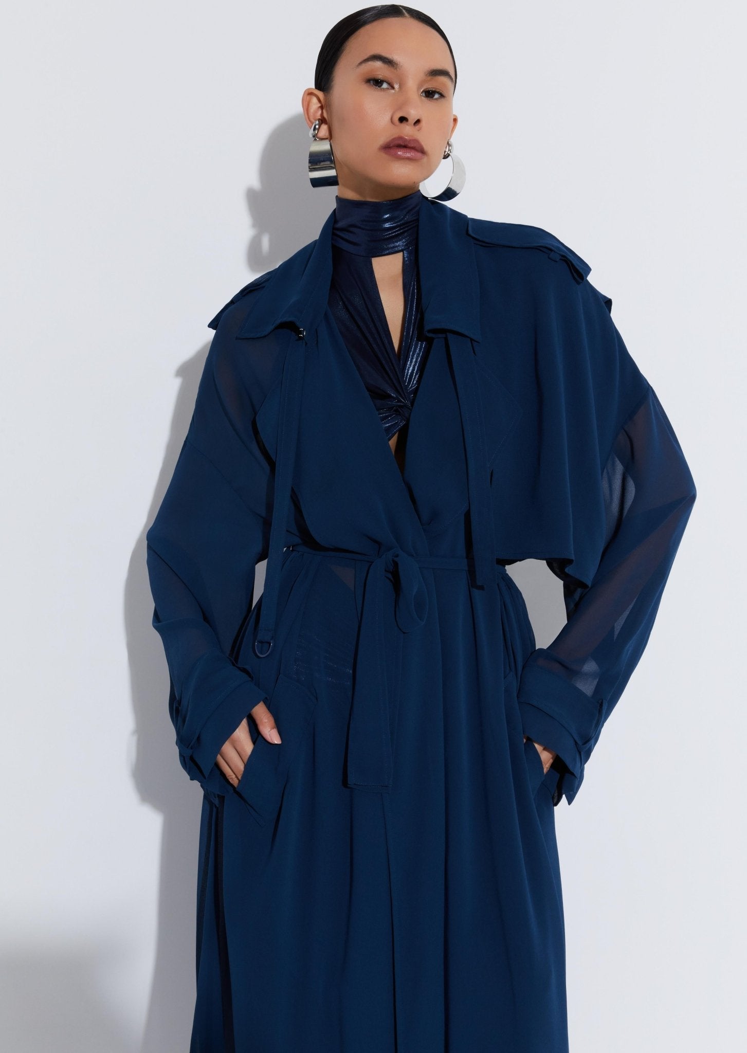 Georgette Double Breasted Trench - LAPOINTE
