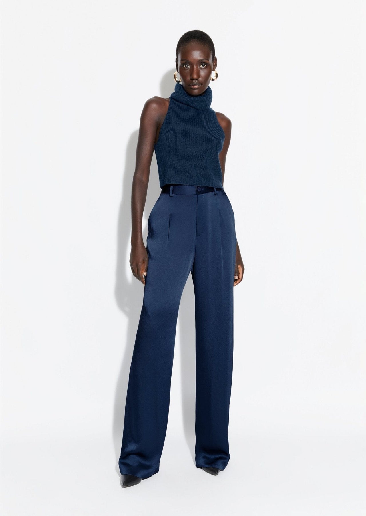 Satin Relaxed Pleated Pant - LAPOINTE