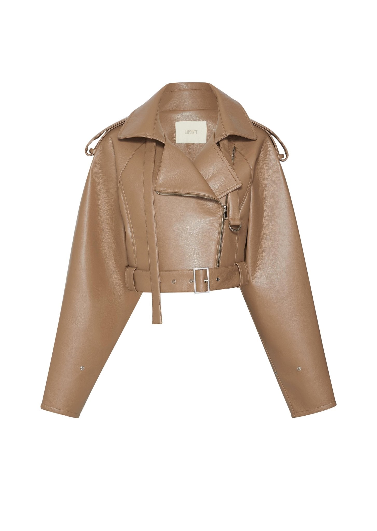 Faux Leather Moto Jacket - LAPOINTE