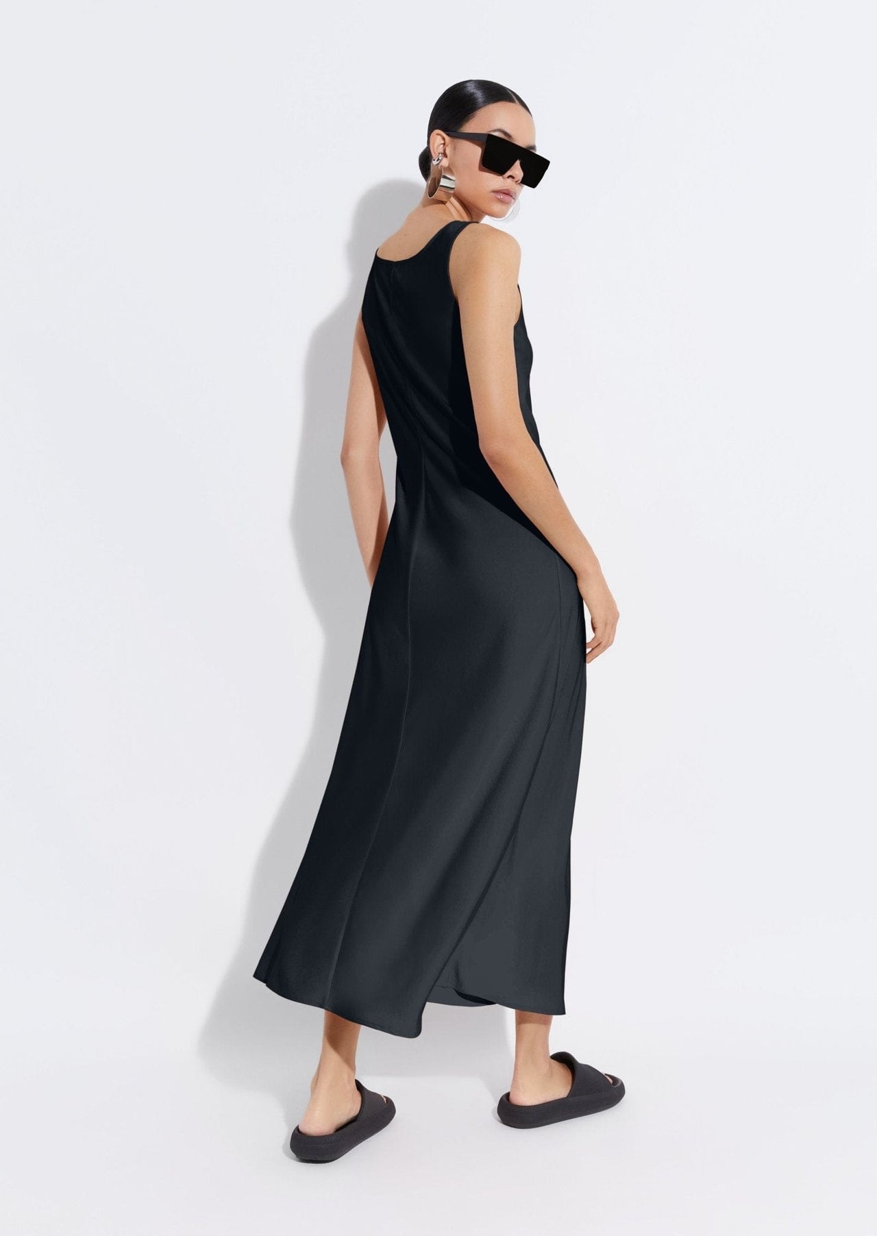 Satin Bias Maxi Dress - LAPOINTE